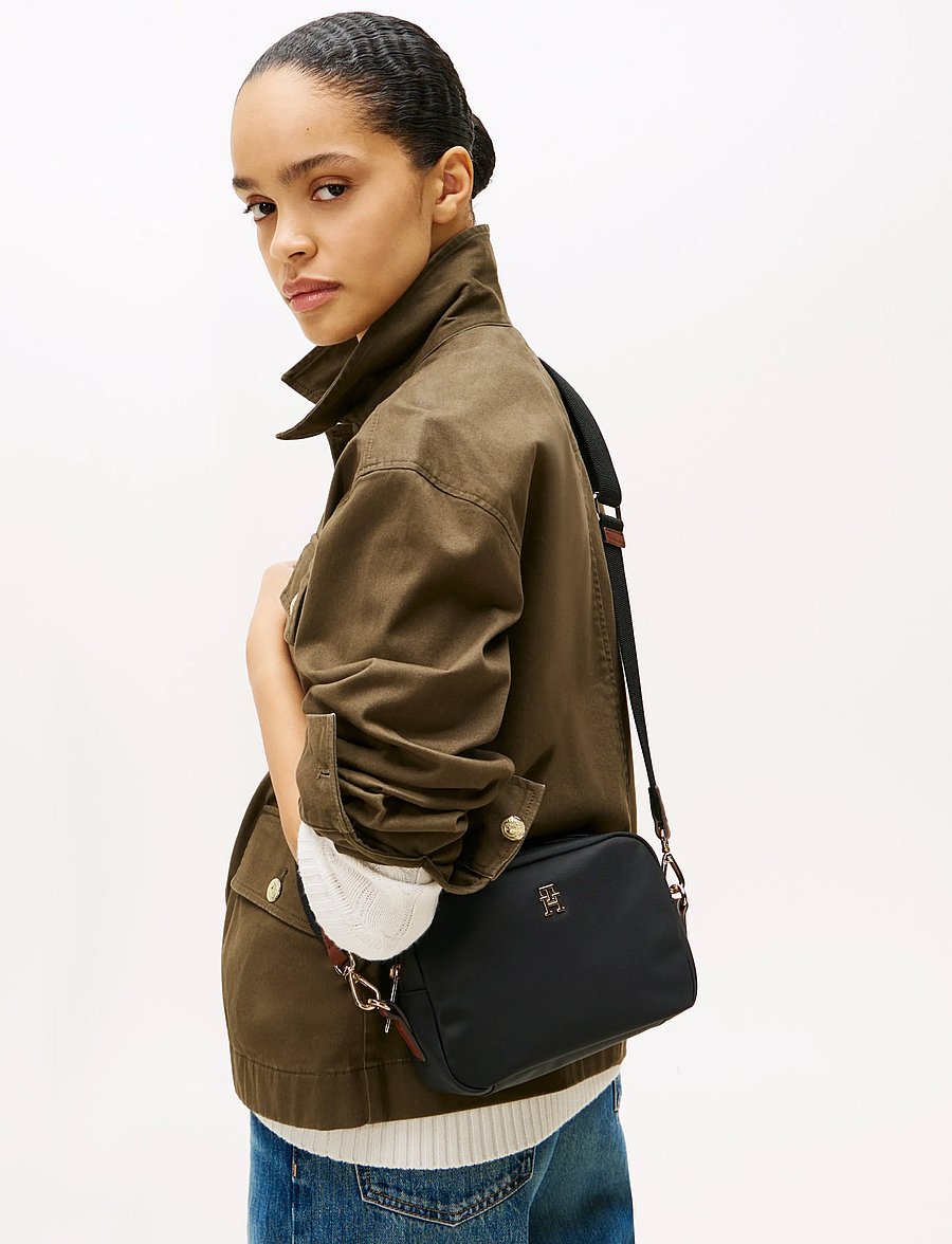 Tommy Hilfiger - POPETTE CAMERA BAG - umhängetaschen - black - 3