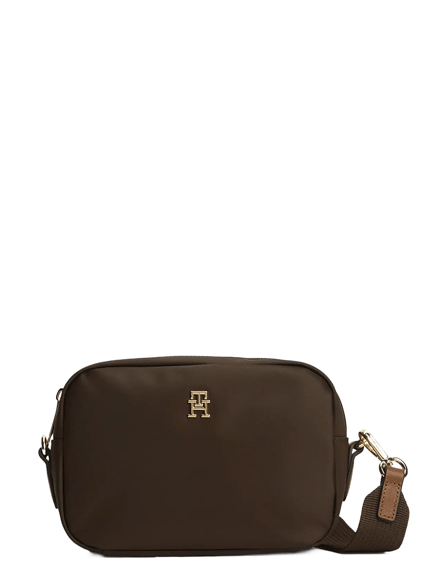 Tommy Hilfiger - POPETTE CAMERA BAG - crossbody bags - fondant brown - 1