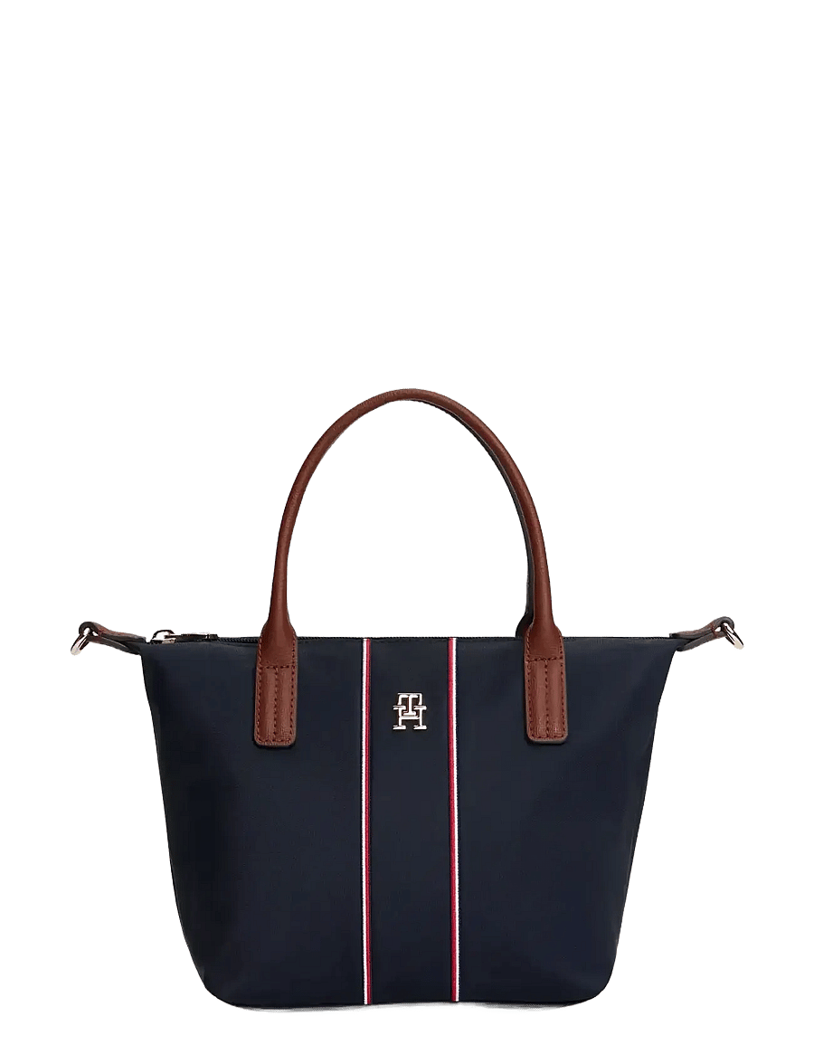 Tommy Hilfiger - POPETTE MINI TOTE CORP - olkalaukut - space blue corp - 1