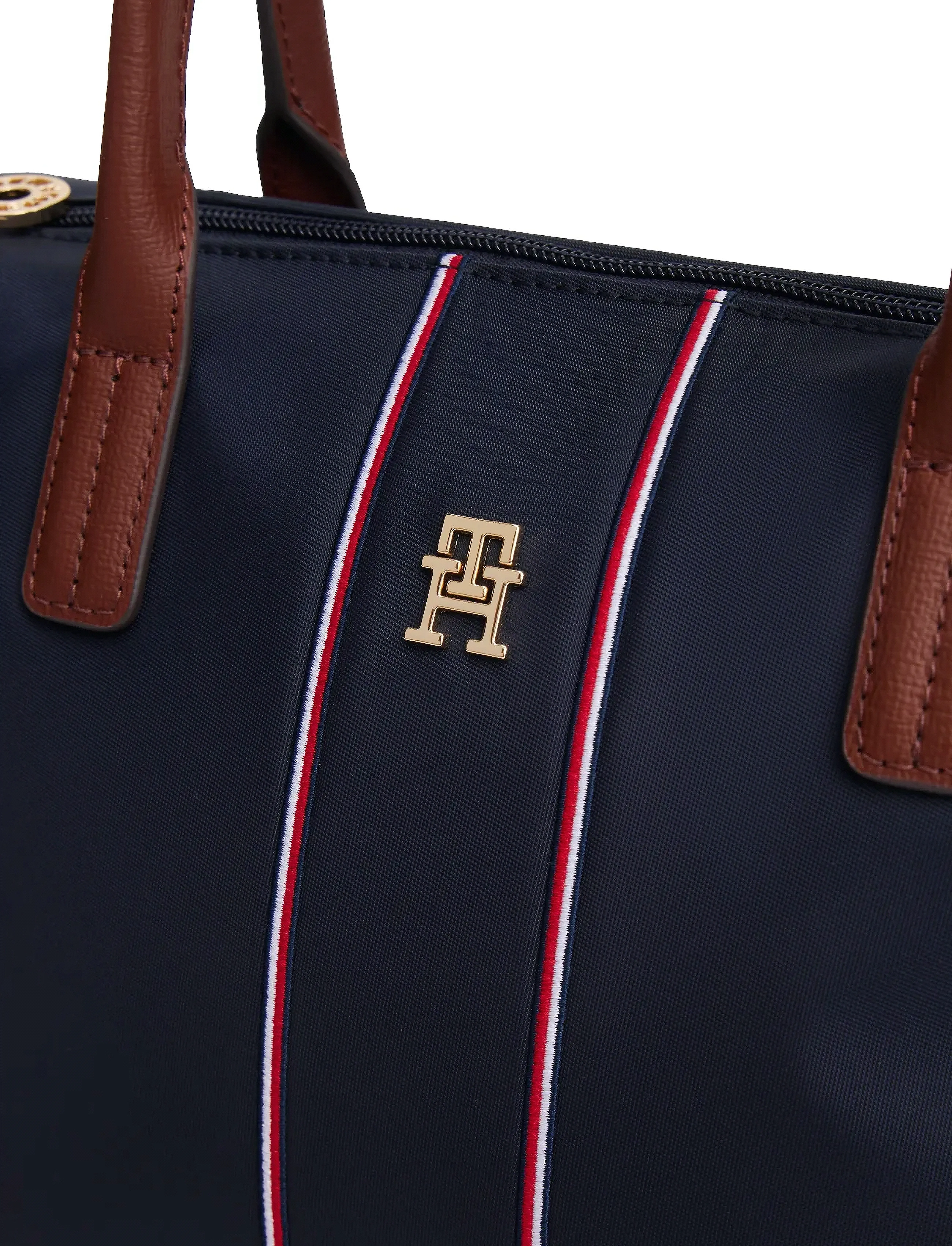 Tommy Hilfiger - POPETTE MINI TOTE CORP - axelremsväskor - space blue corp - 4