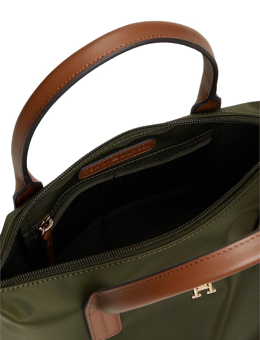 Tommy Hilfiger - POPETTE MINI TOTE - totes - dark olive - 4