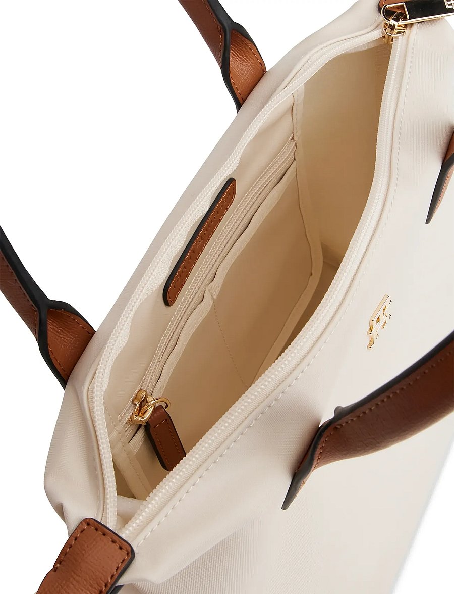 Tommy Hilfiger - POPETTE MINI TOTE - tote bags - soft cream - 4