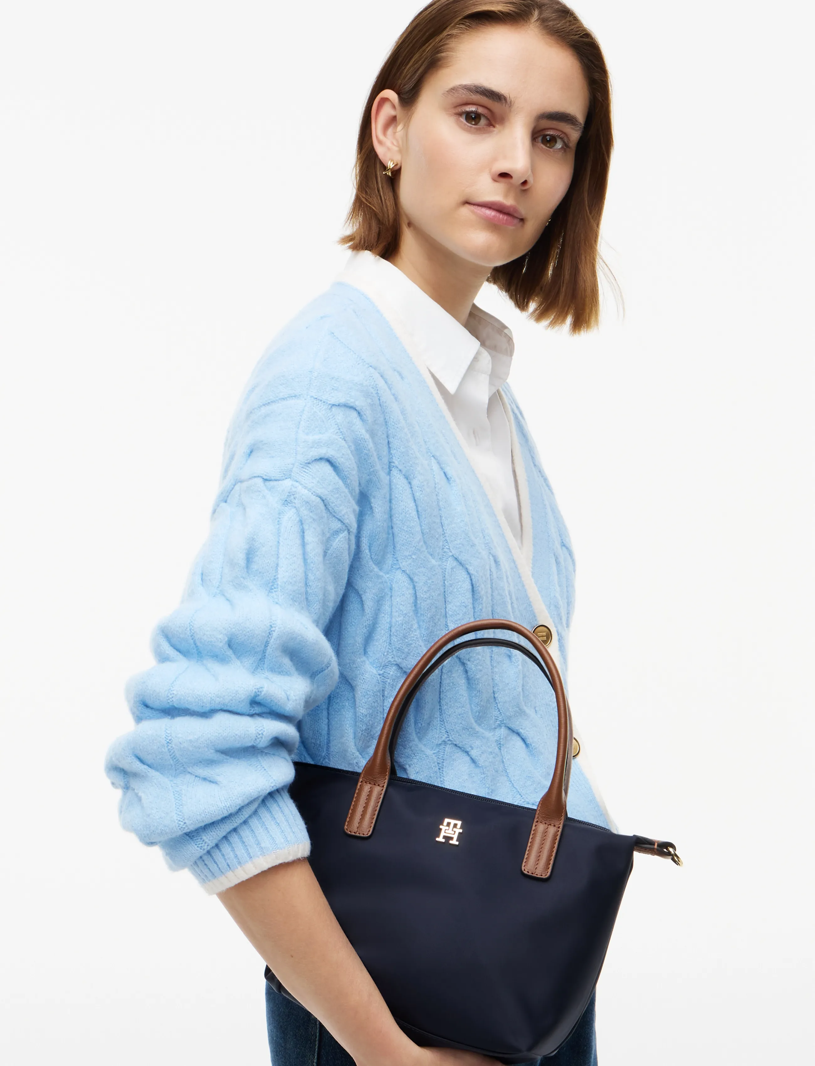 Tommy Hilfiger POPETTE MINI TOTE - Tommy Hilfiger - SPACE BLUE / navy