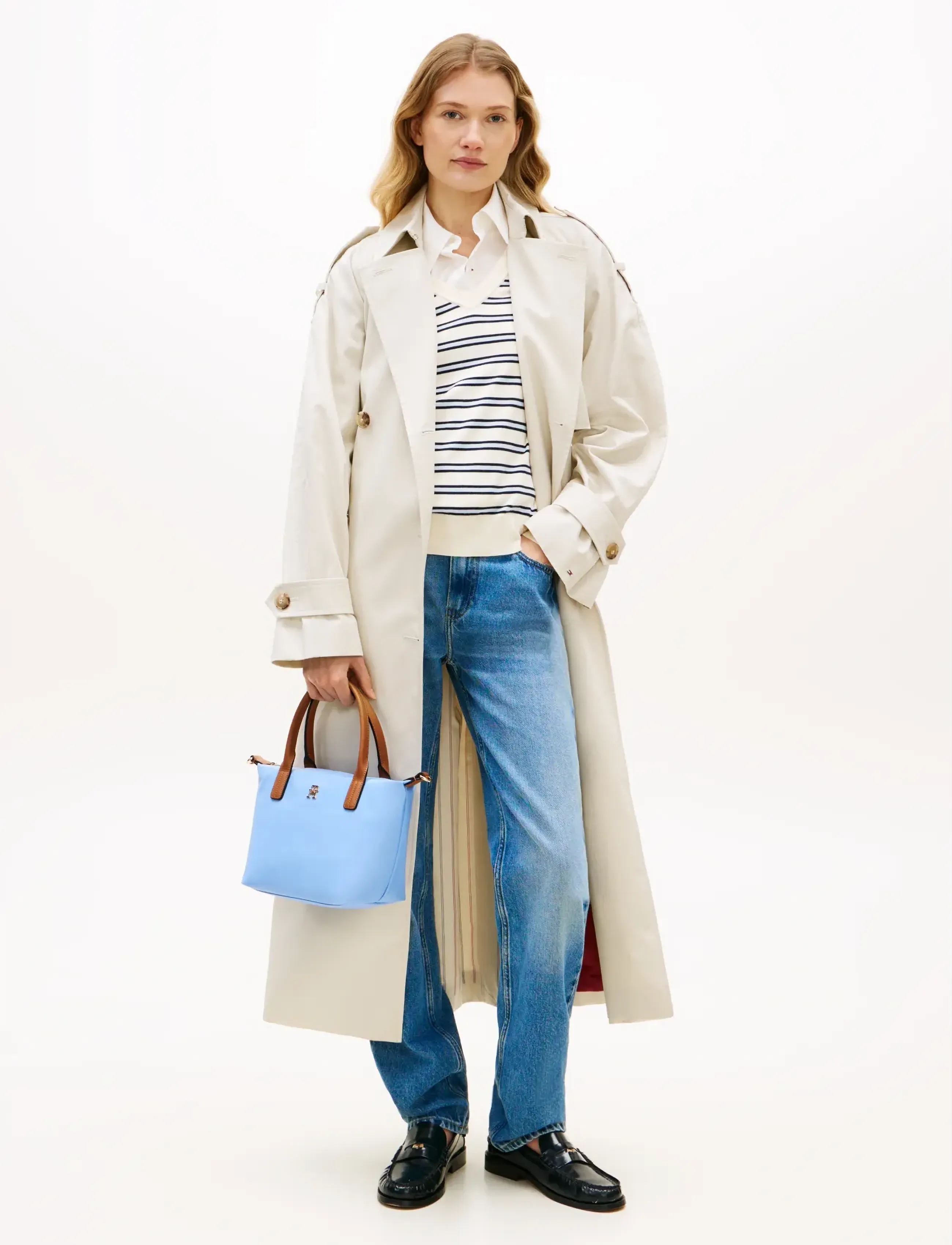 Tommy Hilfiger Popette Mini Tote, Kvinder, Mini Tote Taske, Blå, Str: ONE SIZE