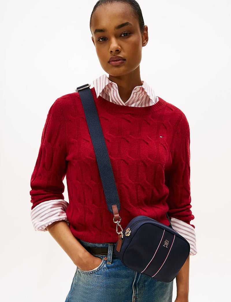 Tommy Hilfiger - POPETTE CAMERA BAG CORP - crossbody bags - space blue corp - 0