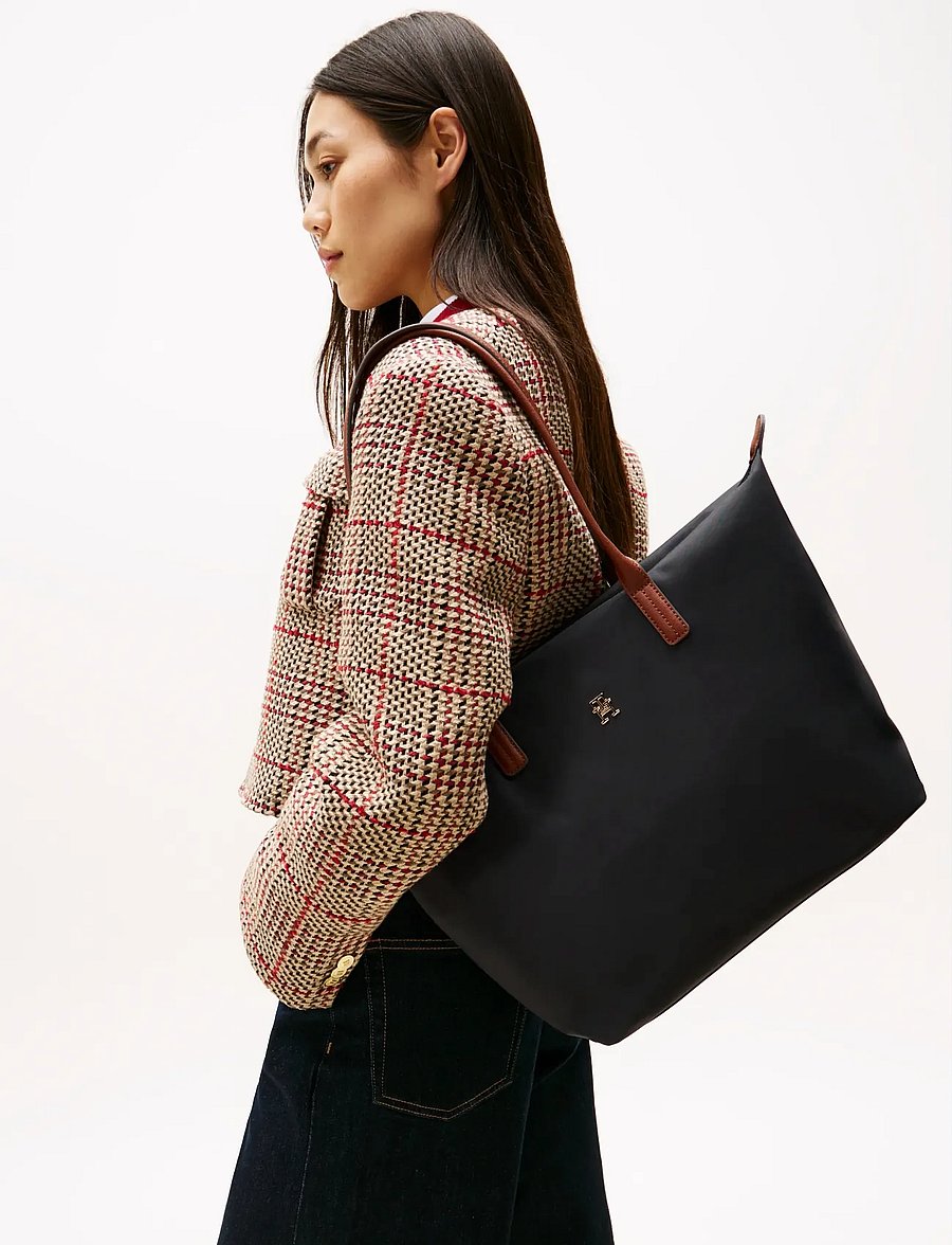 Tommy Hilfiger - POPETTE TOTE - totes - black - 0