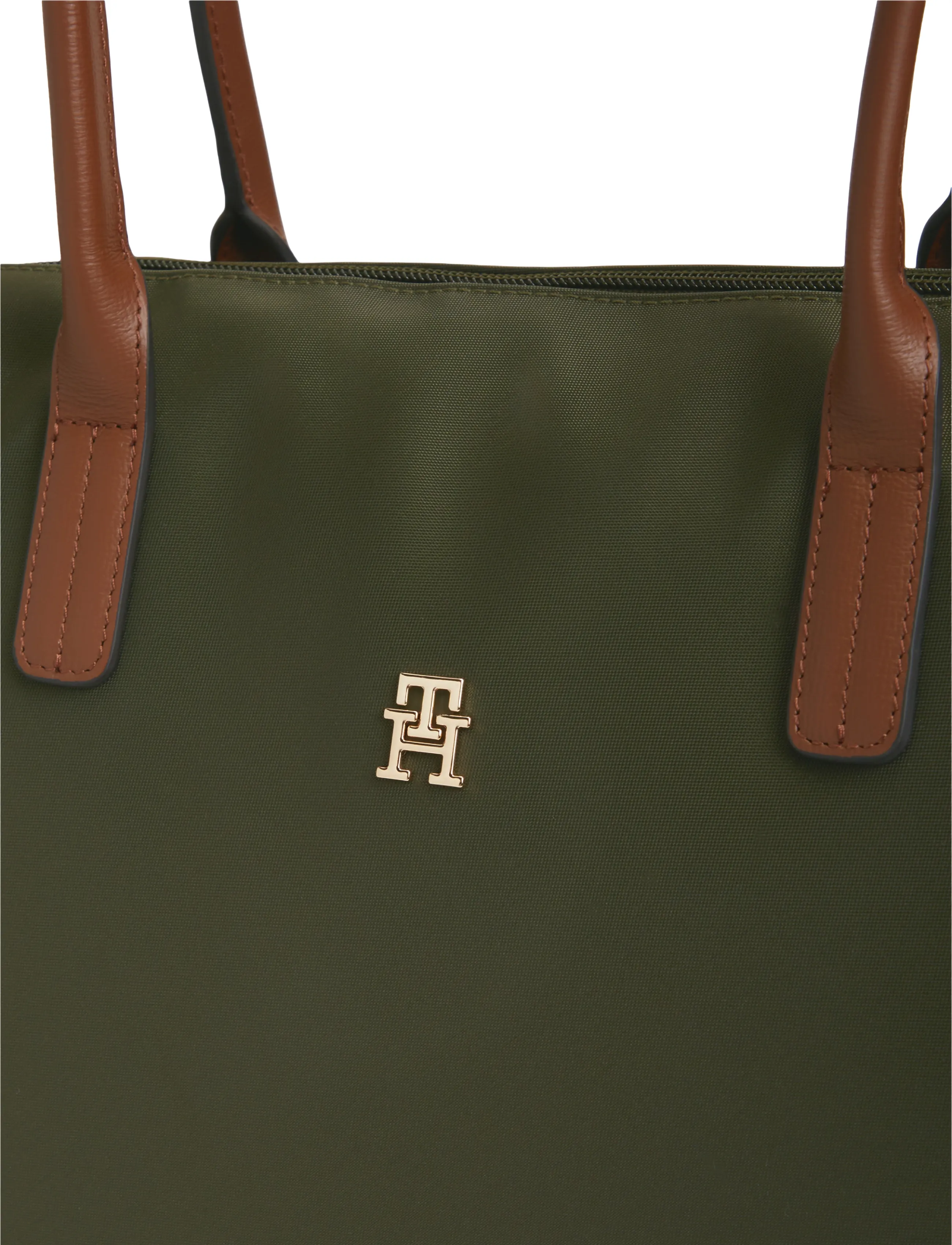Tommy Hilfiger - POPETTE TOTE - tote bags - dark olive - 3