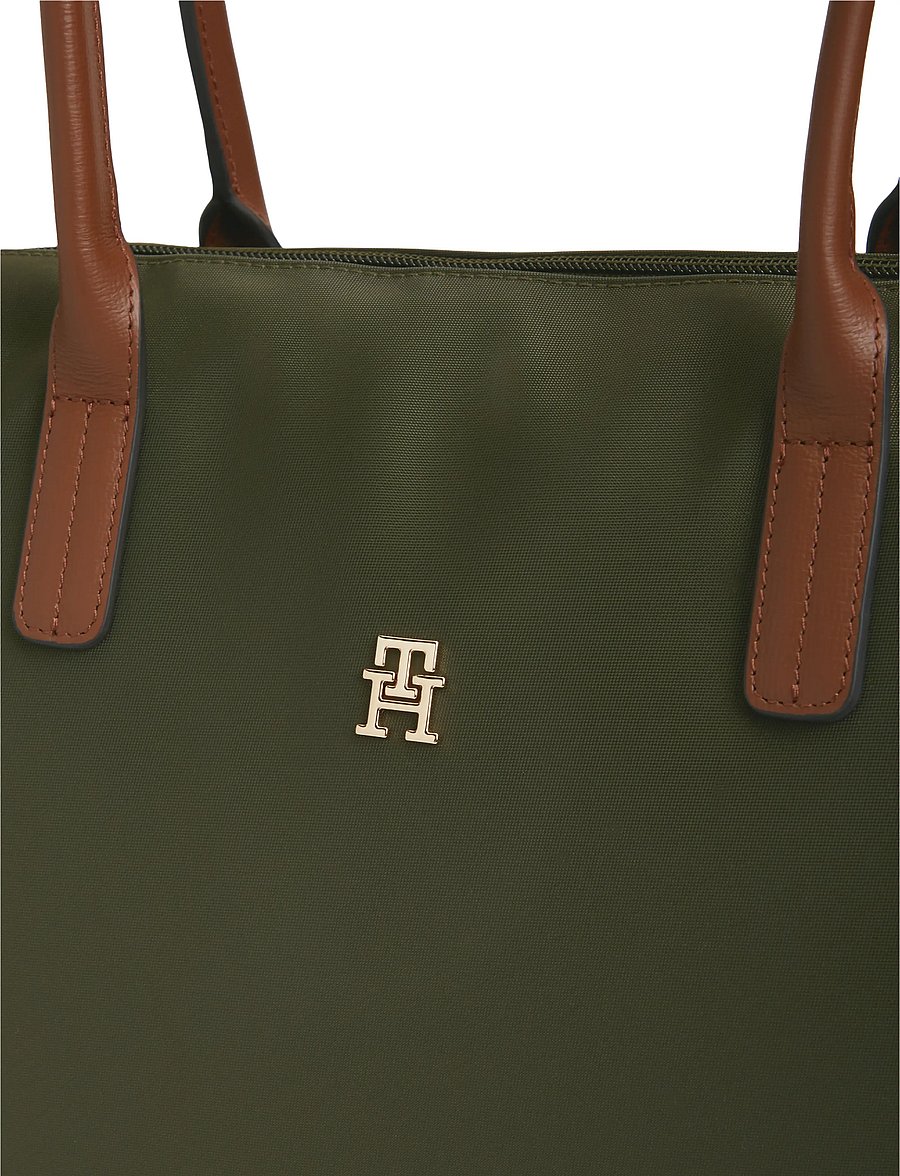 Tommy Hilfiger - POPETTE TOTE - tote bags - dark olive - 4