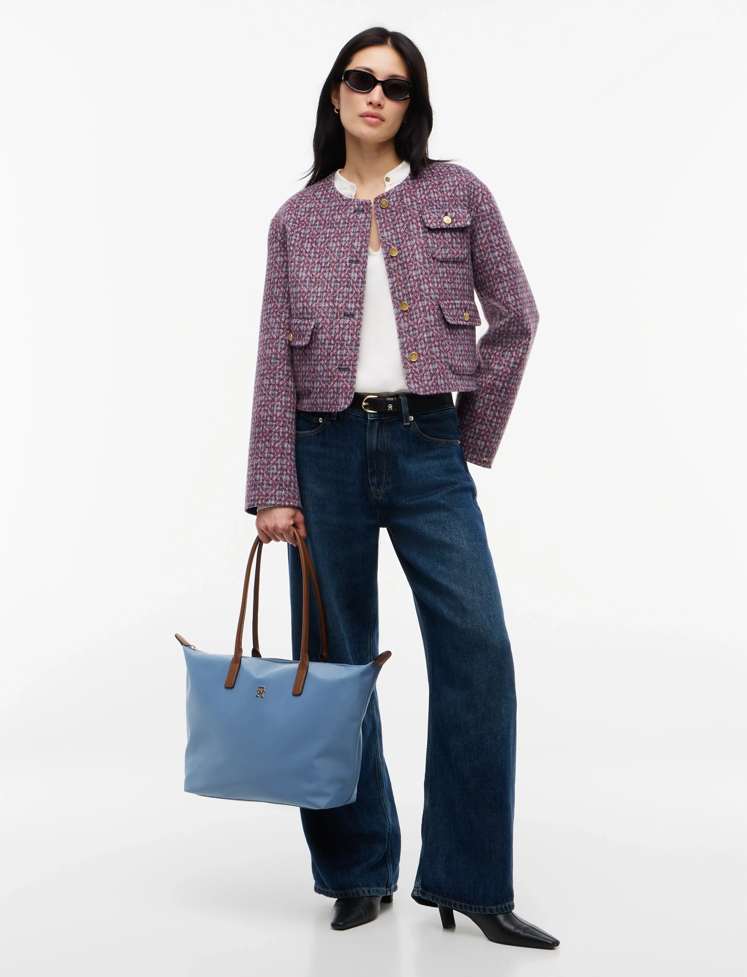 Tommy Hilfiger Popette Tote, One Size, Blue, Tasker > Shoppere, Dame