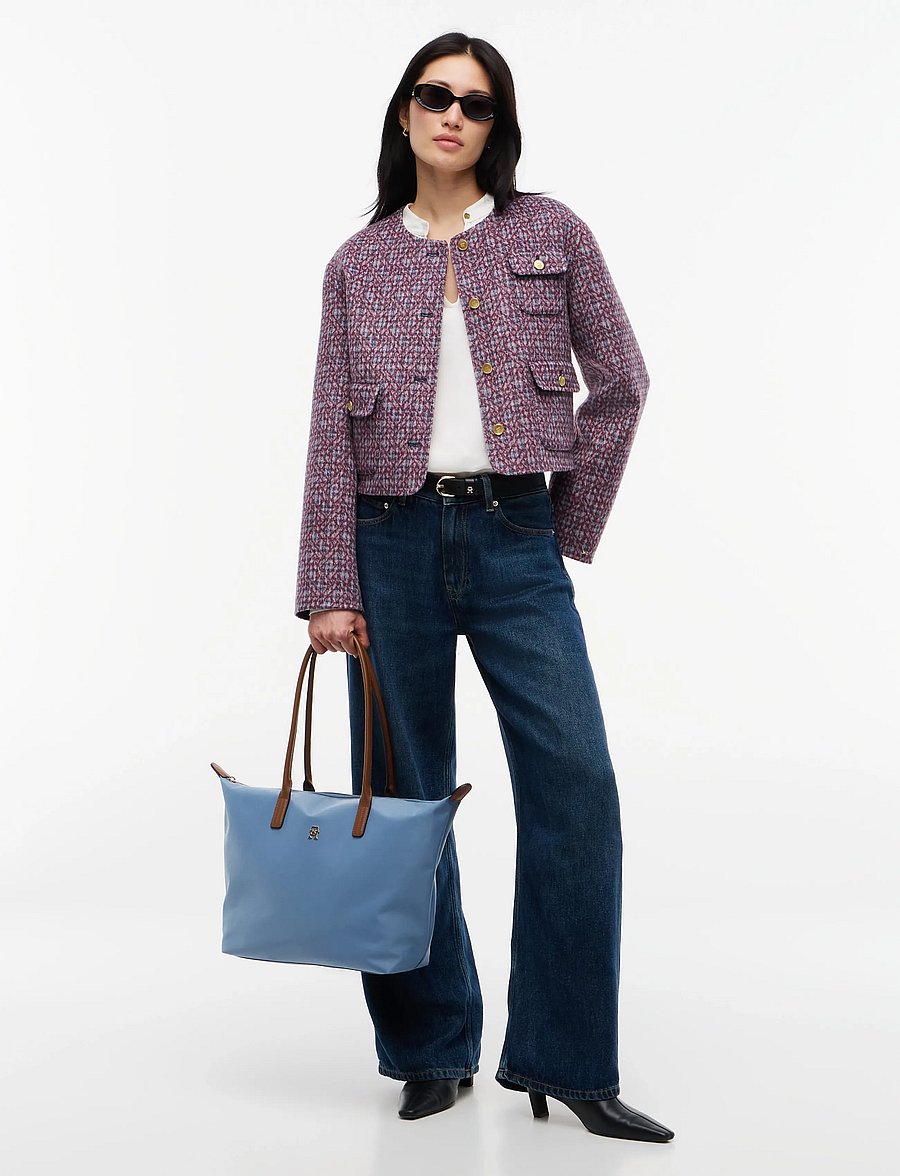 Tommy Hilfiger - POPETTE TOTE - totes - misty sky - 0