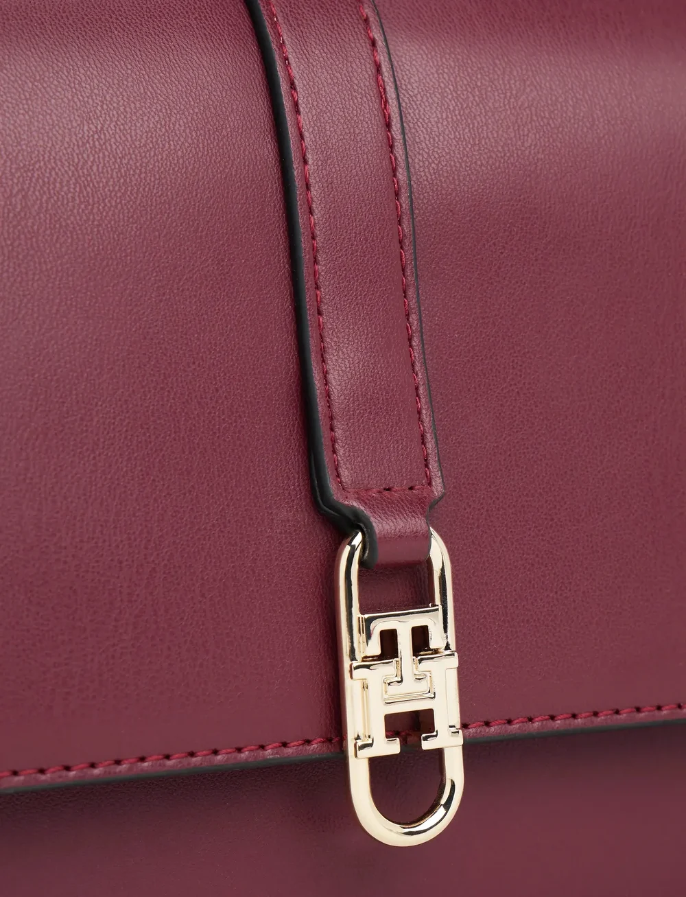 Tommy Hilfiger - TH LIBRE FLAP CROSSOVER - crossbody bags - deep rouge - 4