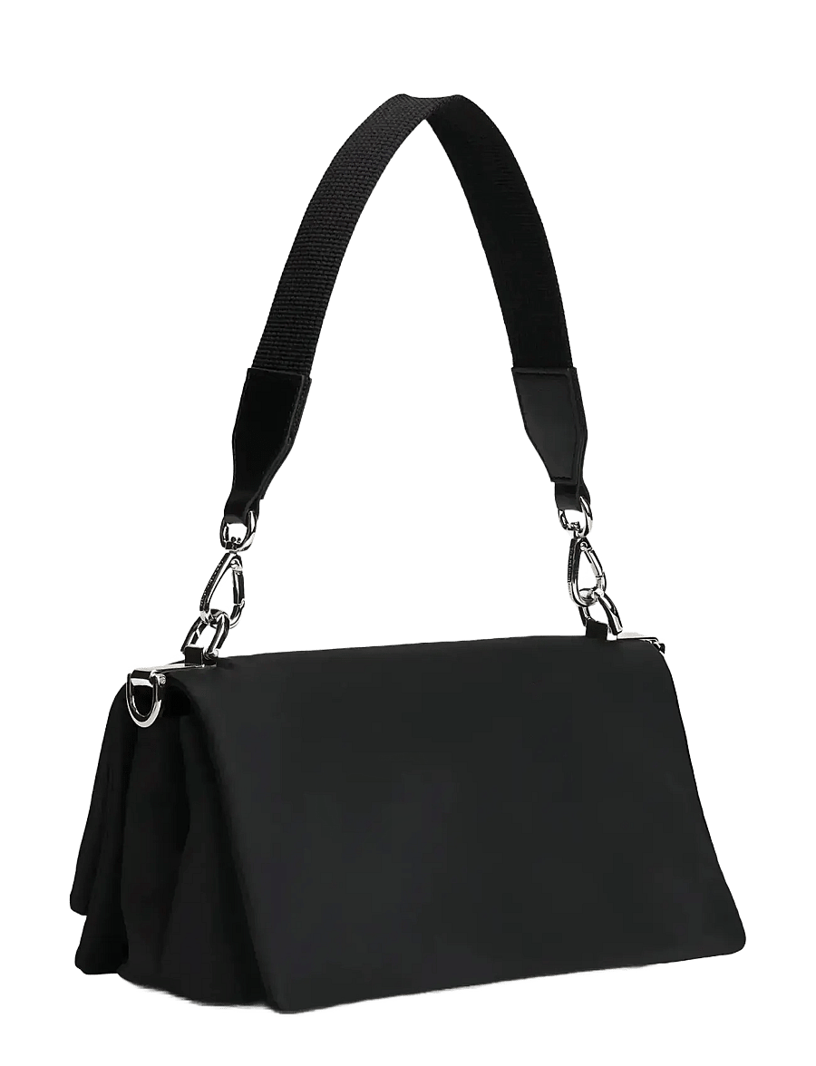 Tommy Hilfiger - TH HER MED CROSSOVER NYLON SV - alltags-style - black - 2