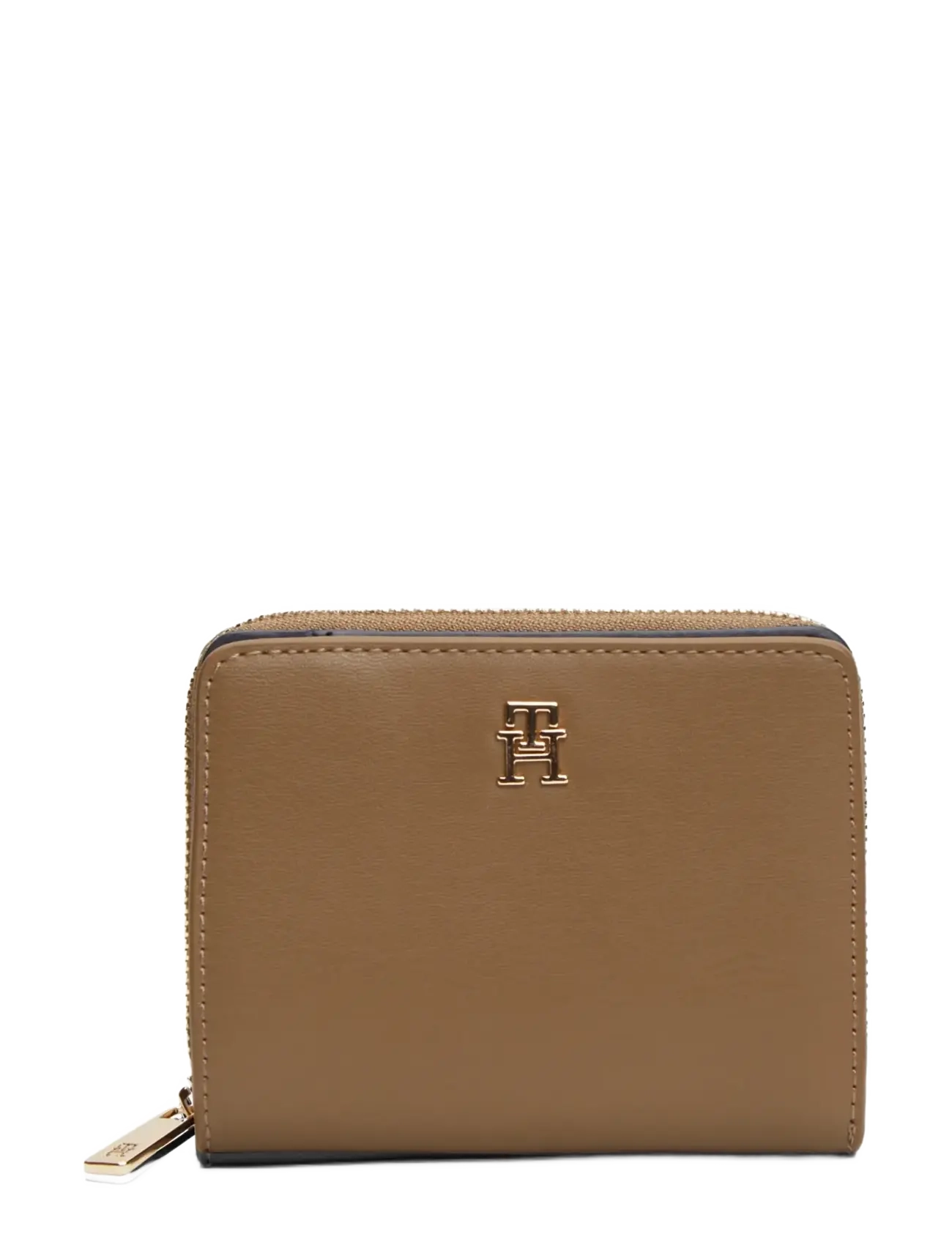 Tommy Hilfiger TH ICON MED ZA FLAP - Veski og kortaveski - NORDIC TAUPE / beige