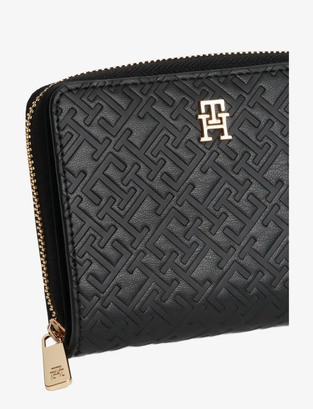 Tommy Hilfiger - TH ICON MED ZA FLAP MONO - portemonnaies - black - 2