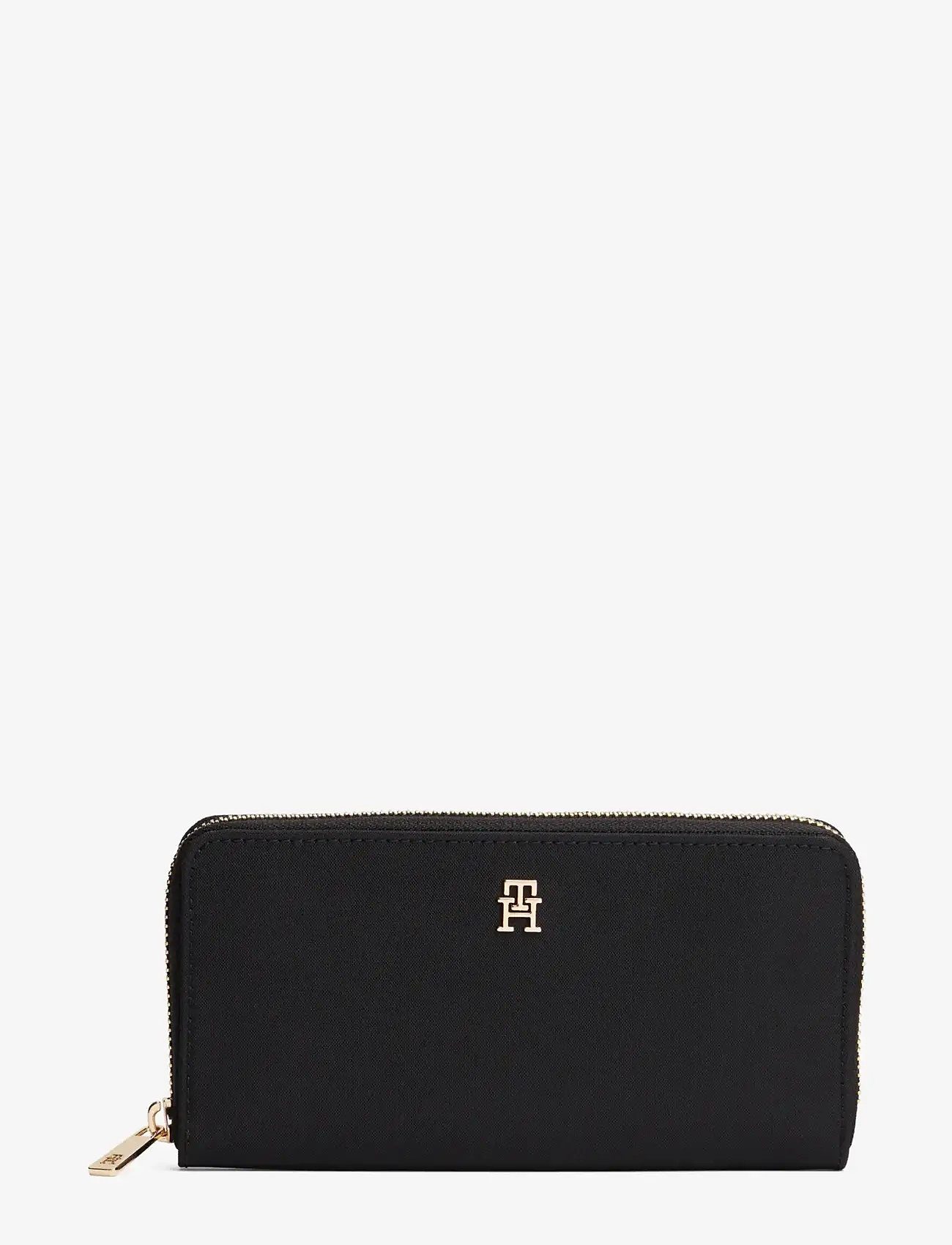 Tommy Hilfiger - POPETTE LRG ZA NYLON - wallets - black - 0