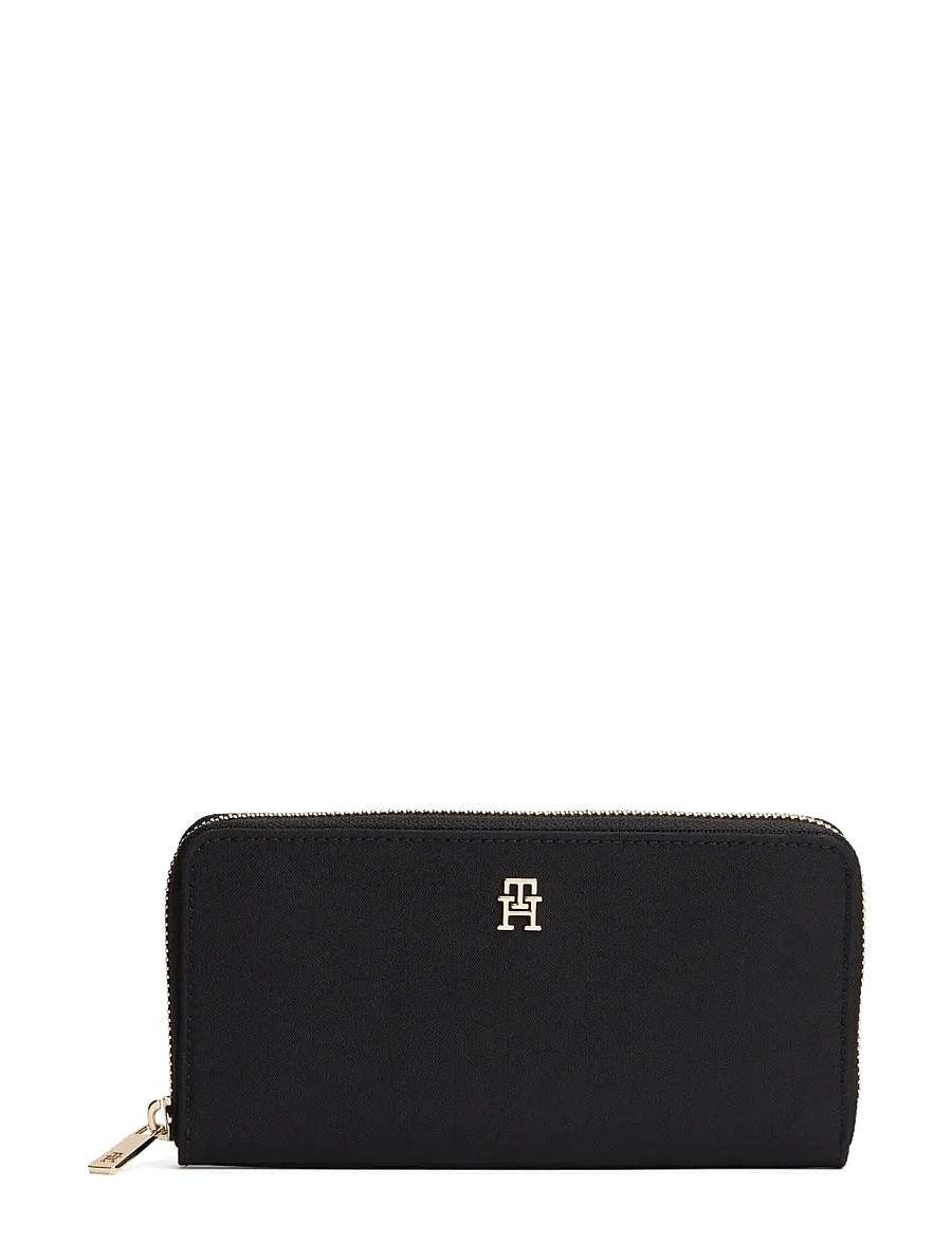 Tommy Hilfiger - POPETTE LRG ZA NYLON - portemonnaies - black - 0