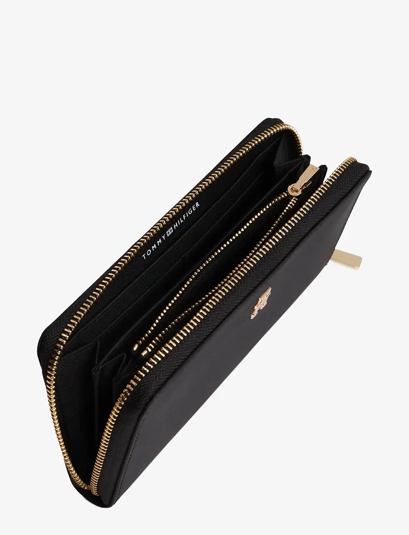 Tommy Hilfiger - POPETTE LRG ZA NYLON - wallets - black - 2
