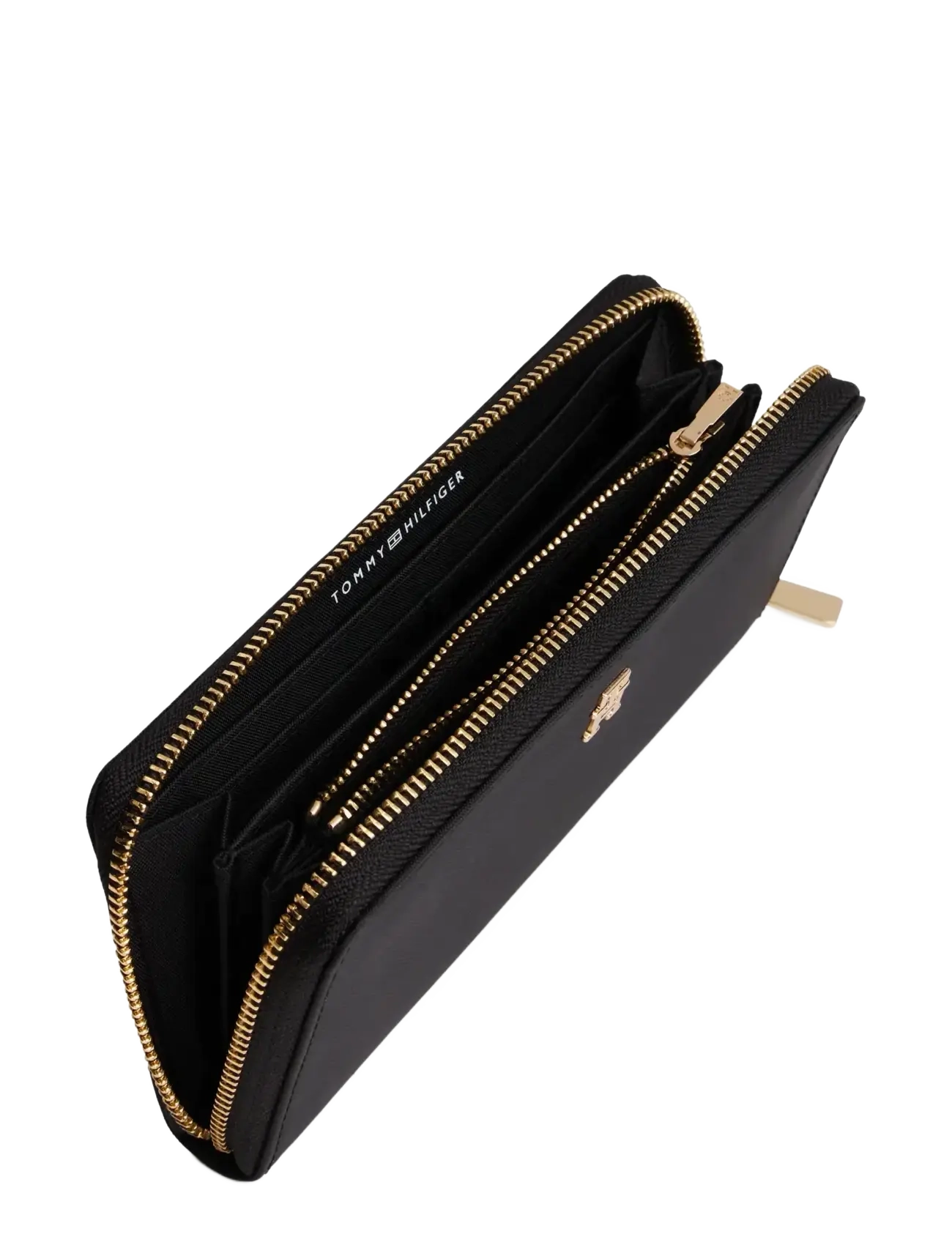 Tommy Hilfiger - POPETTE LRG ZA NYLON - plånböcker - black - 2