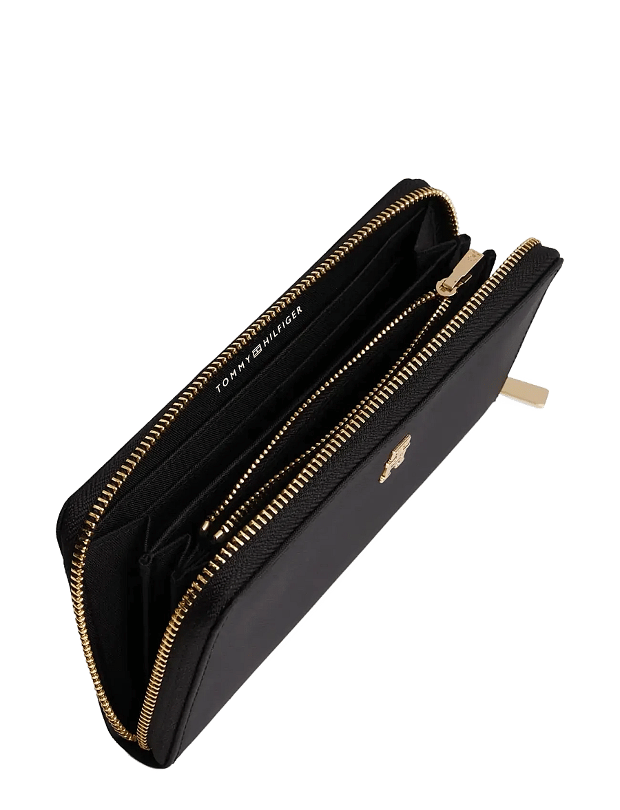 Tommy Hilfiger - POPETTE LRG ZA NYLON - portemonnaies - black - 2