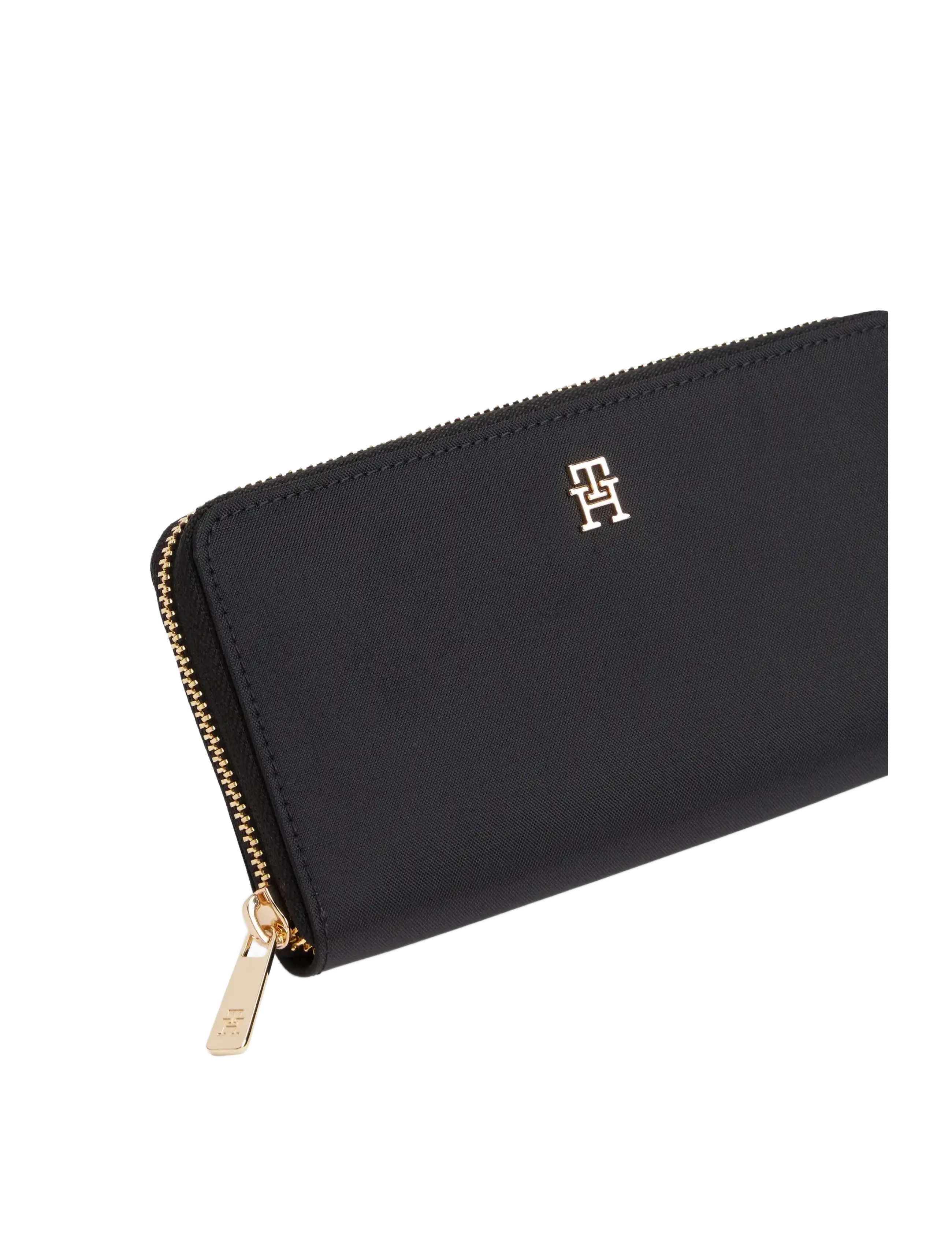 Tommy Hilfiger - POPETTE LRG ZA NYLON - plånböcker - black - 3