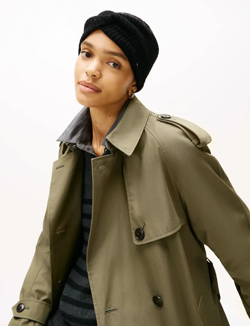 Tommy Hilfiger - TH FLAG FLUFFY HEADBAND - stirnbänder - black - 0
