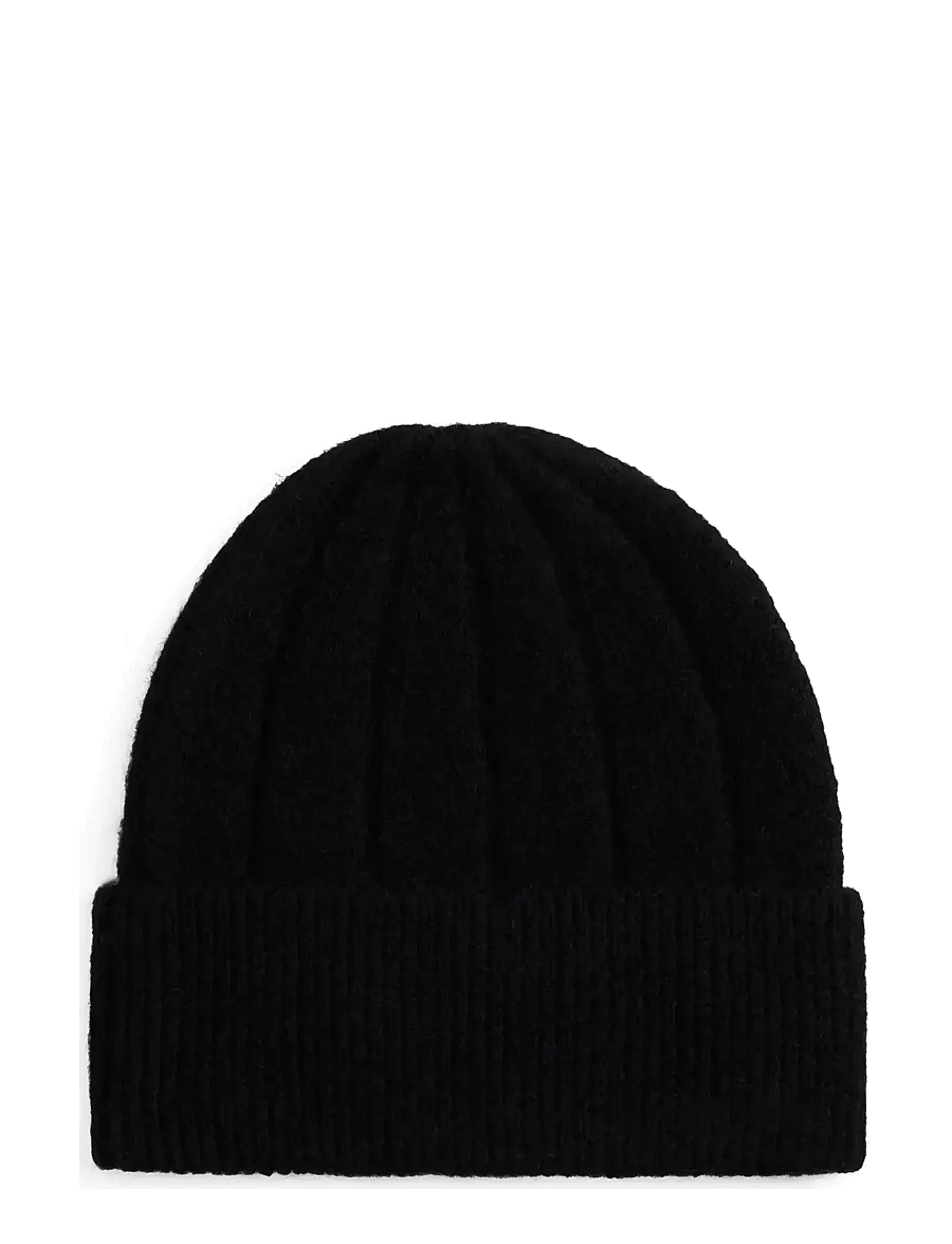 Tommy Hilfiger - TH FLAG FLUFFY BEANIE - beanies - black - 2