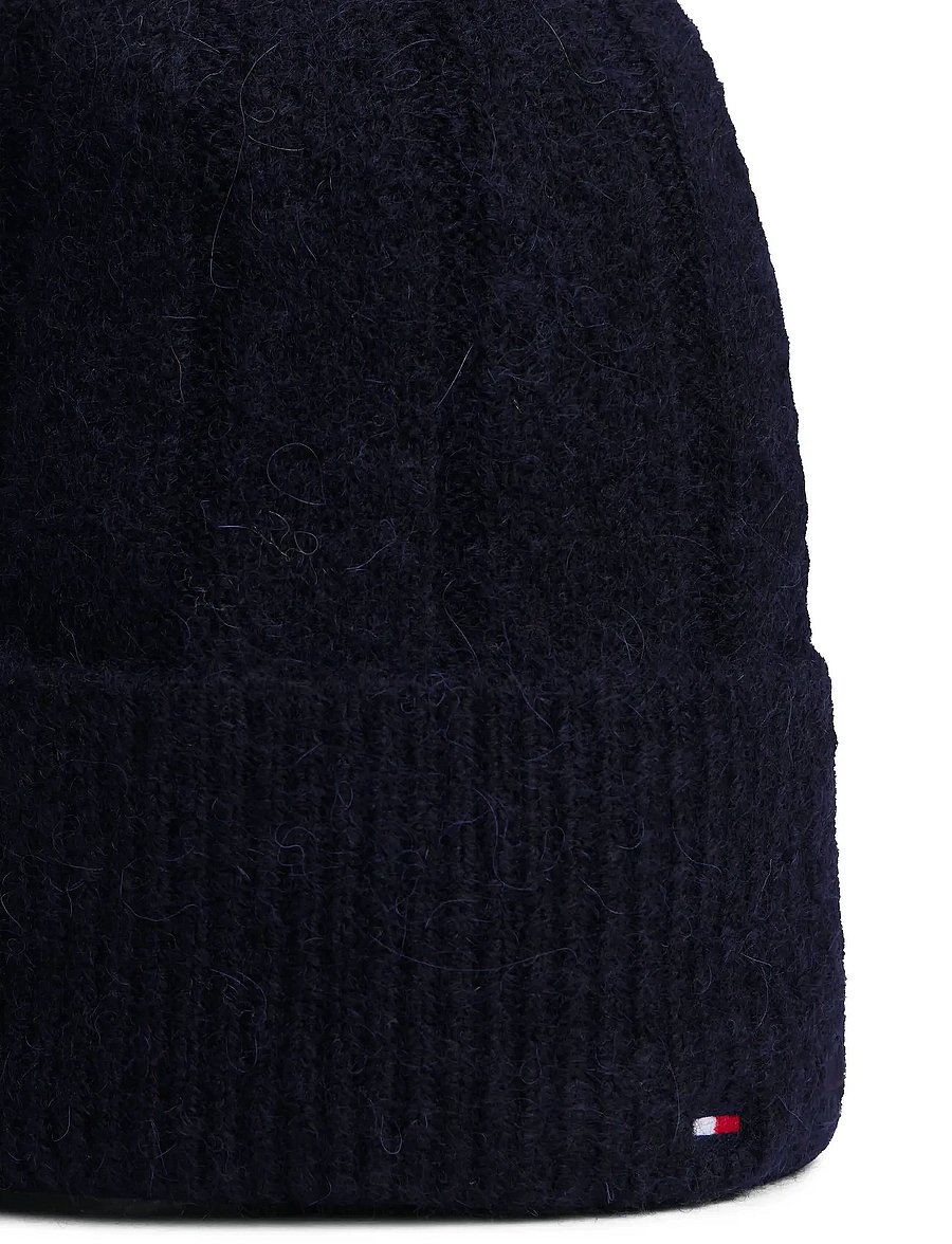 Tommy Hilfiger - TH FLAG FLUFFY BEANIE - mössor - space blue - 3