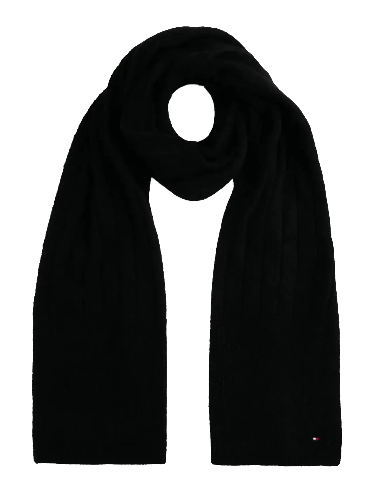 Tommy Hilfiger TH FLAG FLUFFY SCARF - Aksessuaarid - BLACK / black