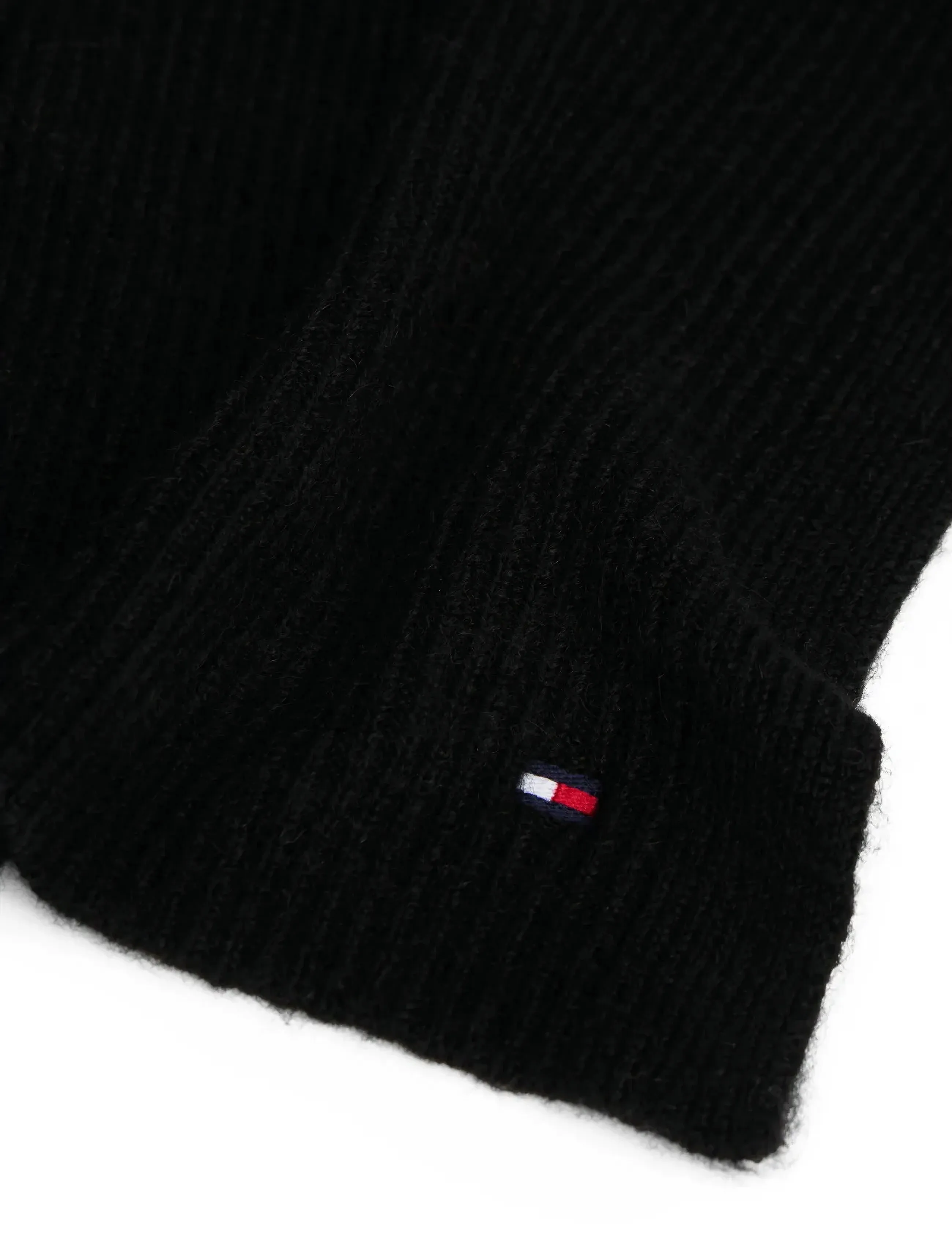 Tommy Hilfiger - TH FLAG FLUFFY SCARF - kaulahuivit - black - 2