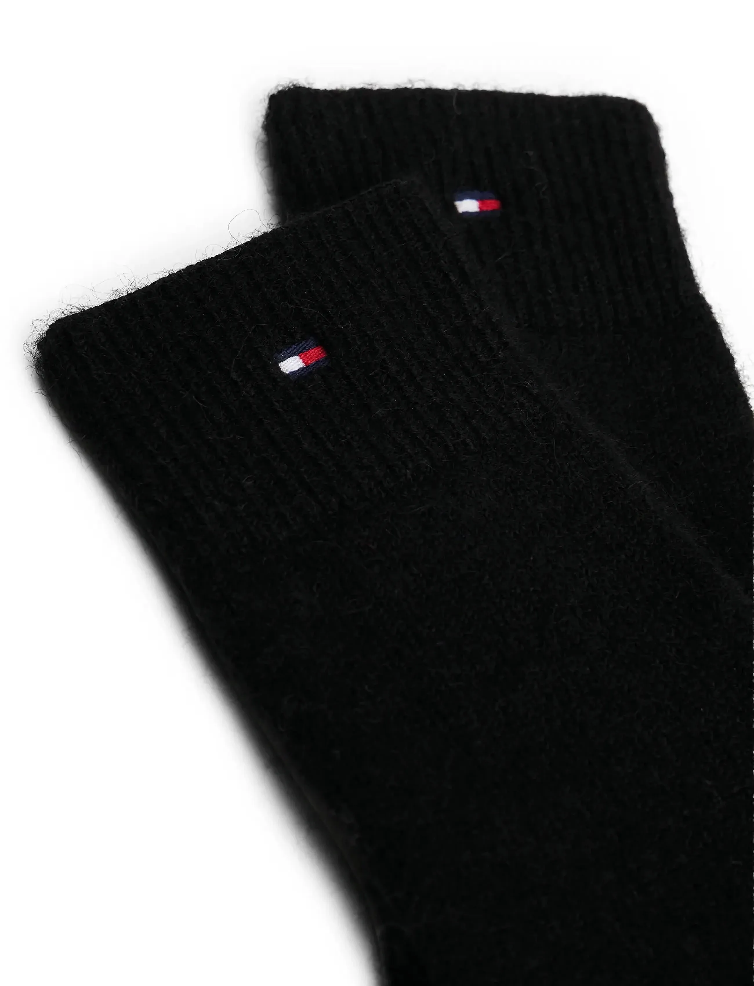 Tommy Hilfiger - TH FLAG FLUFFY KNIT GLOVES - finger gloves - black - 2
