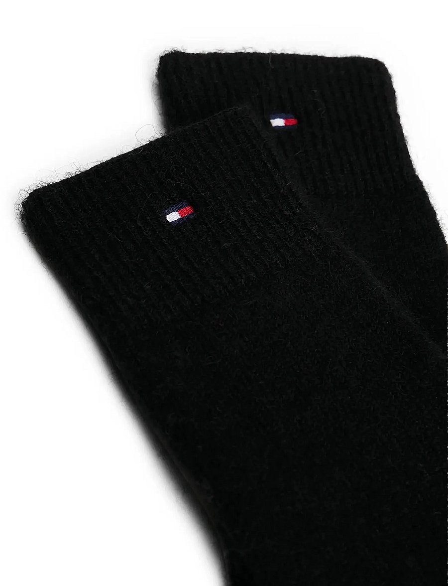 Tommy Hilfiger - TH FLAG FLUFFY KNIT GLOVES - fingerhandschuhe - black - 2