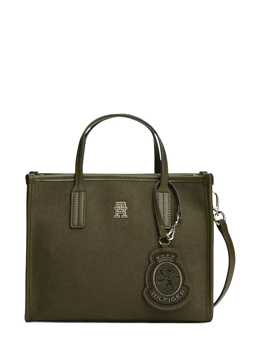 Tommy Hilfiger - TH CITY SMALL TOTE MELTON - schultertaschen - huntsman green - 1