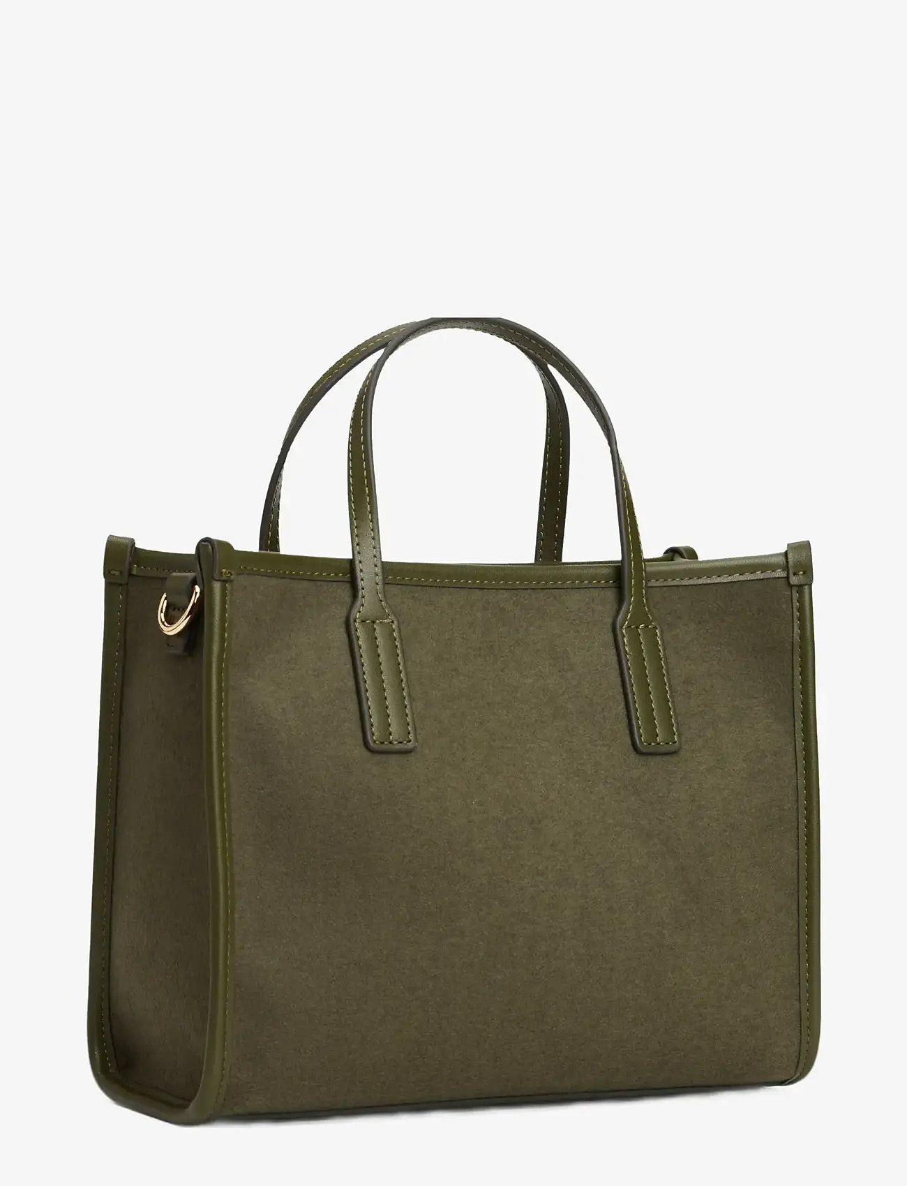 Tommy Hilfiger - TH CITY SMALL TOTE MELTON - axlartöskur - huntsman green - 2