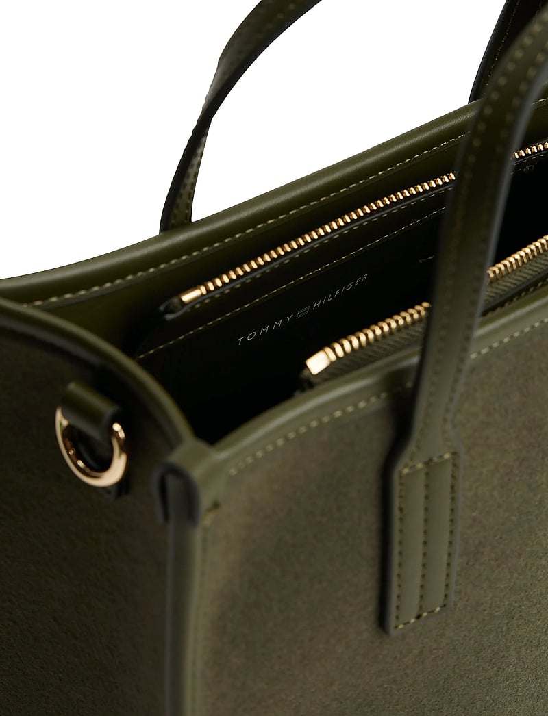 Tommy Hilfiger - TH CITY SMALL TOTE MELTON - torby na ramię - huntsman green - 3