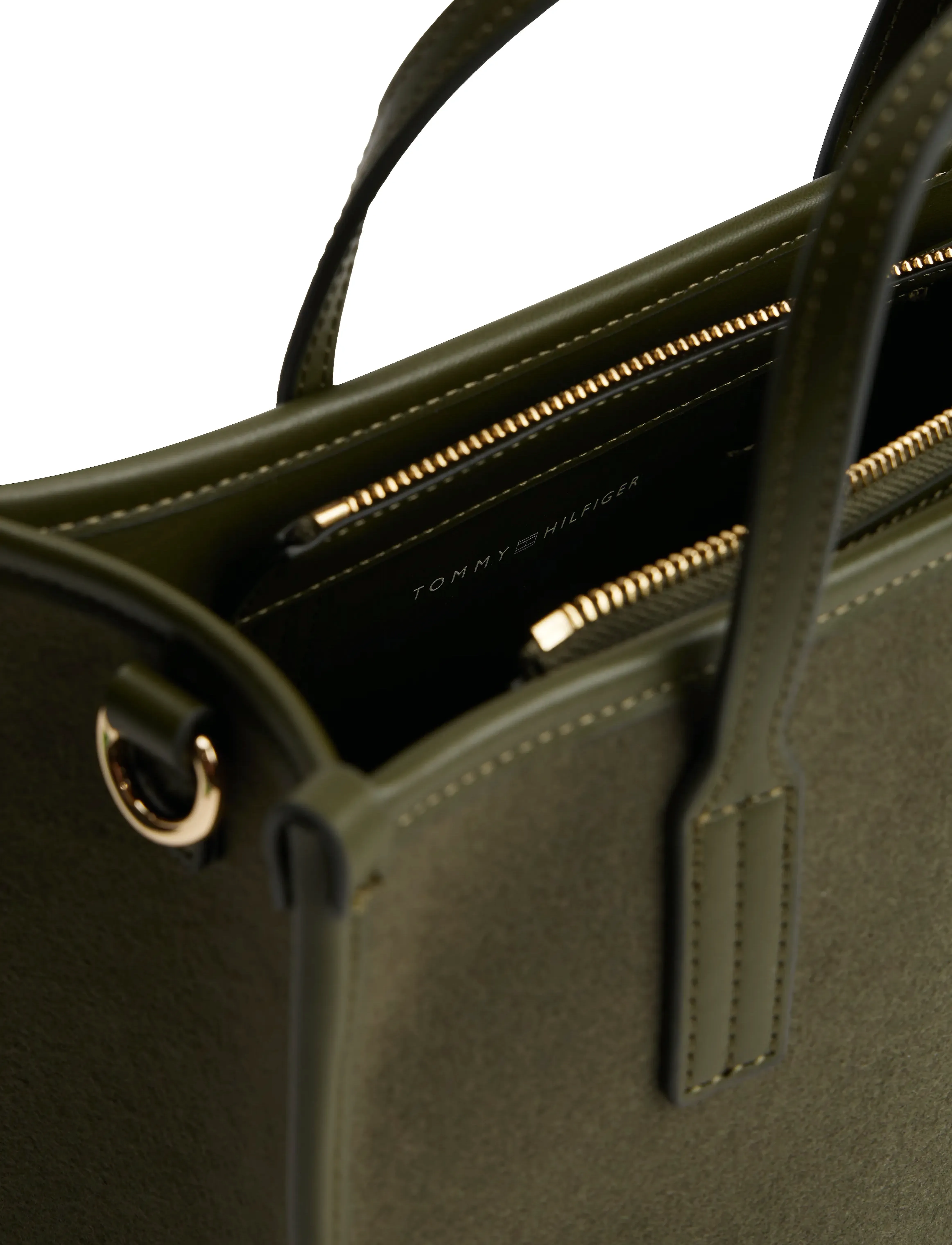 Tommy Hilfiger - TH CITY SMALL TOTE MELTON - skuldertasker - huntsman green - 3