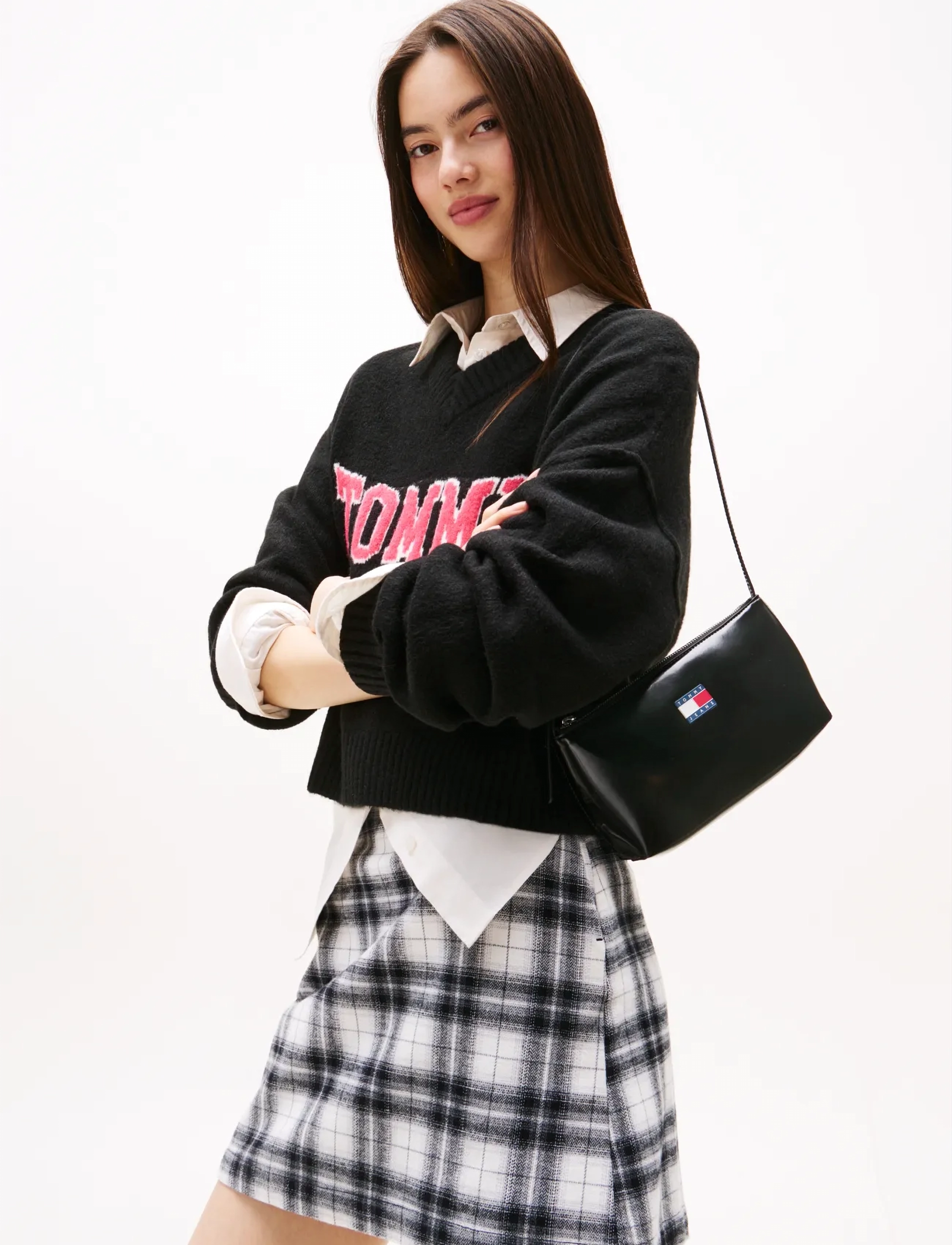 Tommy Hilfiger Tjw Must Shoulder Bag, One Size, Black, Tasker > Små Skuldertasker-Crossbody-Tasker, Dame