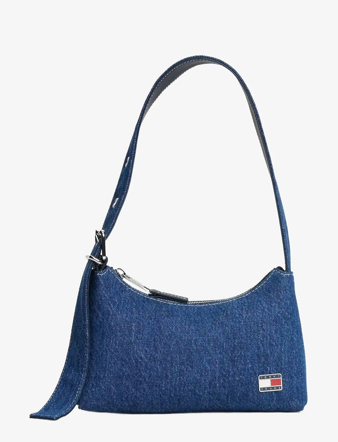 Tommy Hilfiger - TJW COOL DENIM SHOULDER BAG - særlige begivenheder - denim - 1