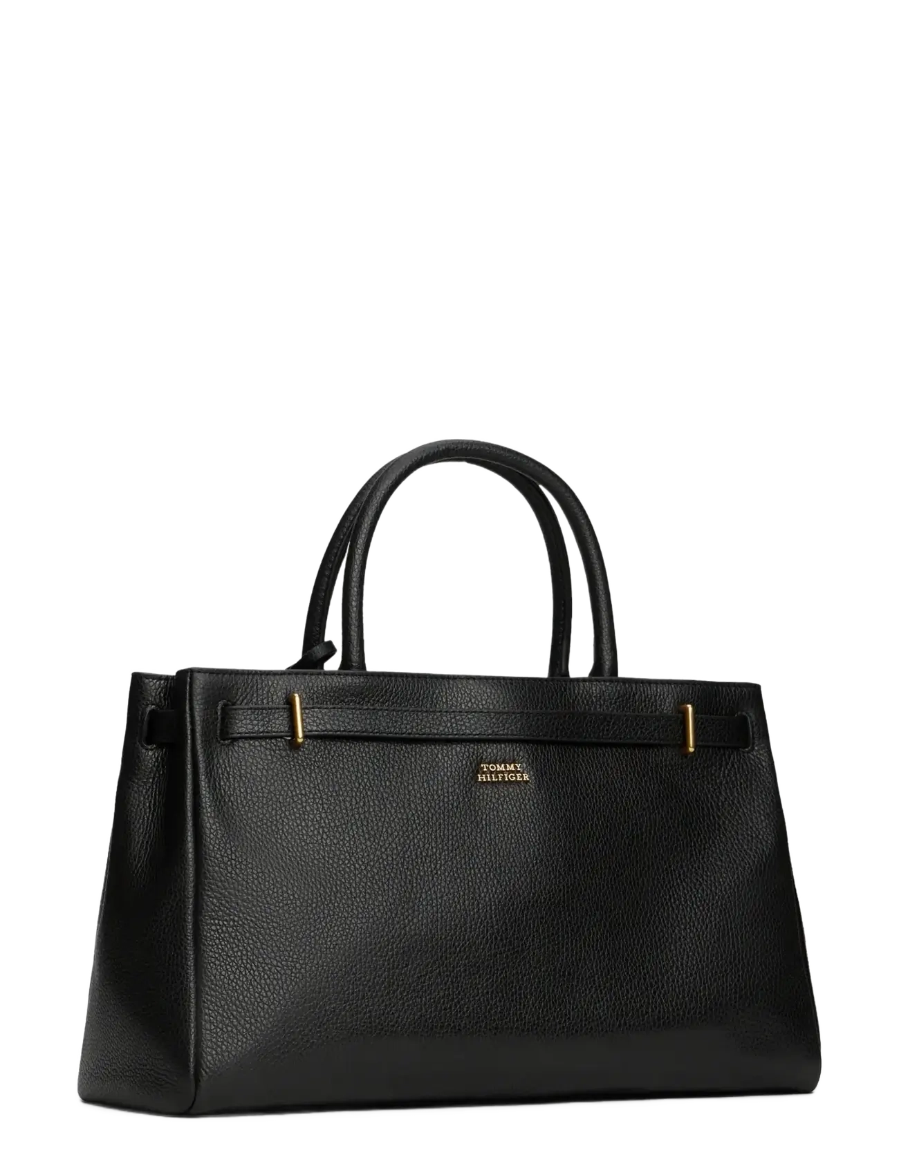Tommy Hilfiger - AMERICAN ICON TOTE LEATHER - crossbody bags - black - 2
