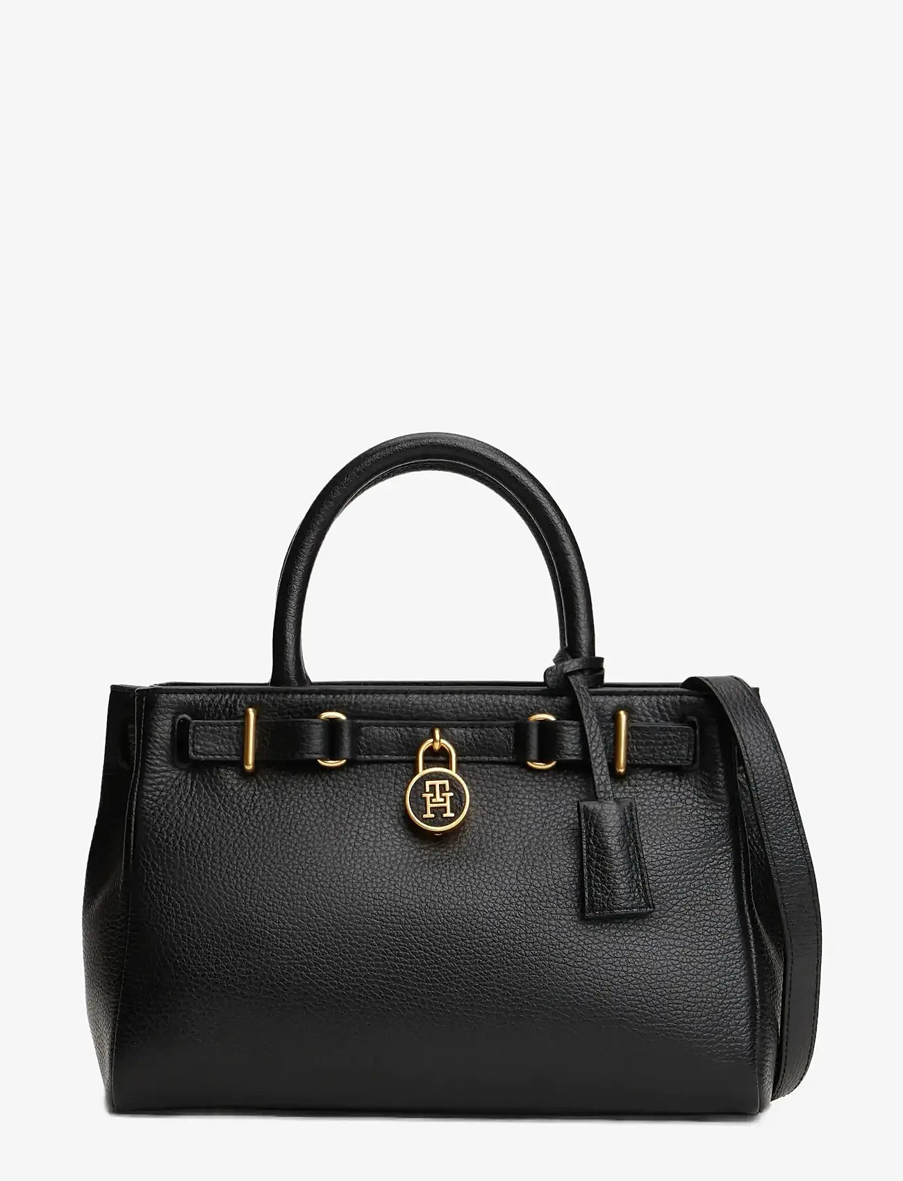 Tommy Hilfiger - AMERICAN ICON MINI TOTE LEATHER - særlige begivenheder - black - 1