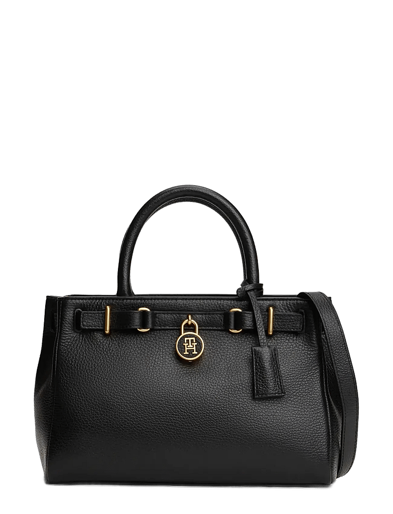 Tommy Hilfiger - AMERICAN ICON MINI TOTE LEATHER - særlige begivenheder - black - 1