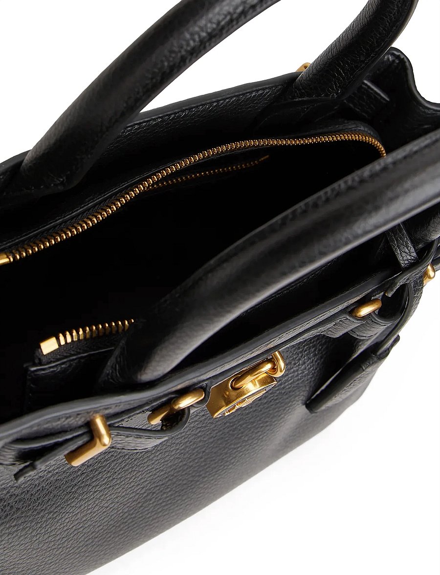 Tommy Hilfiger - AMERICAN ICON MINI TOTE LEATHER - besondere anlässe - black - 3
