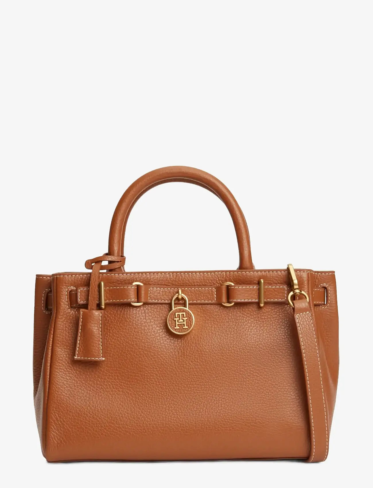 Tommy Hilfiger - AMERICAN ICON MINI TOTE LEATHER - særlige begivenheder - cognac - 1