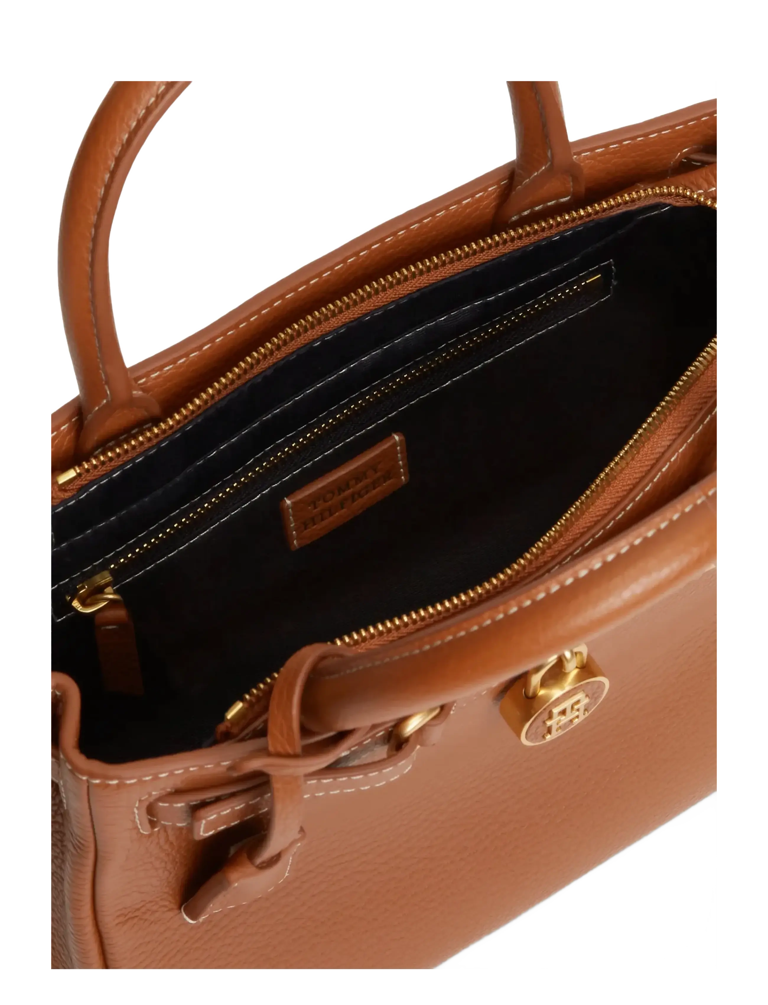 Tommy Hilfiger - AMERICAN ICON MINI TOTE LEATHER - besondere anlässe - cognac - 3