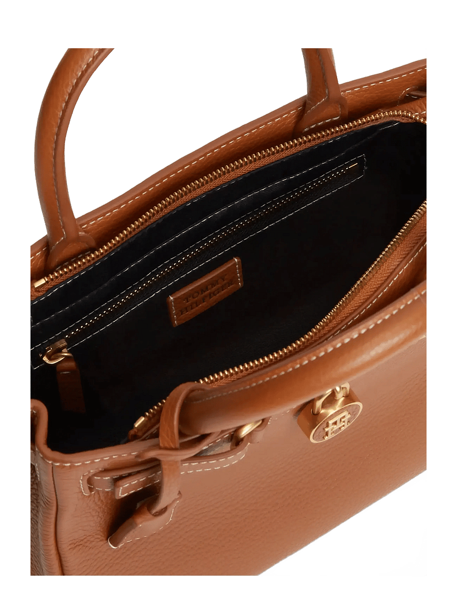 Tommy Hilfiger - AMERICAN ICON MINI TOTE LEATHER - besondere anlässe - cognac - 3
