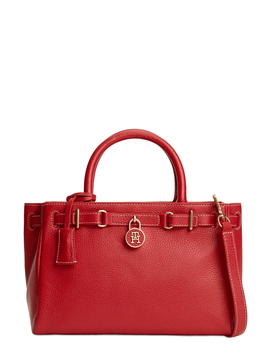 Tommy Hilfiger - AMERICAN ICON MINI TOTE LEATHER - besondere anlässe - primary red - 1