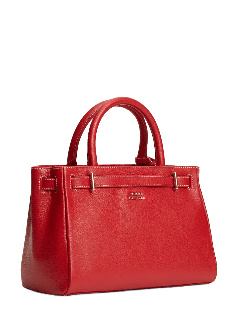 Tommy Hilfiger - AMERICAN ICON MINI TOTE LEATHER - særlige begivenheder - primary red - 2