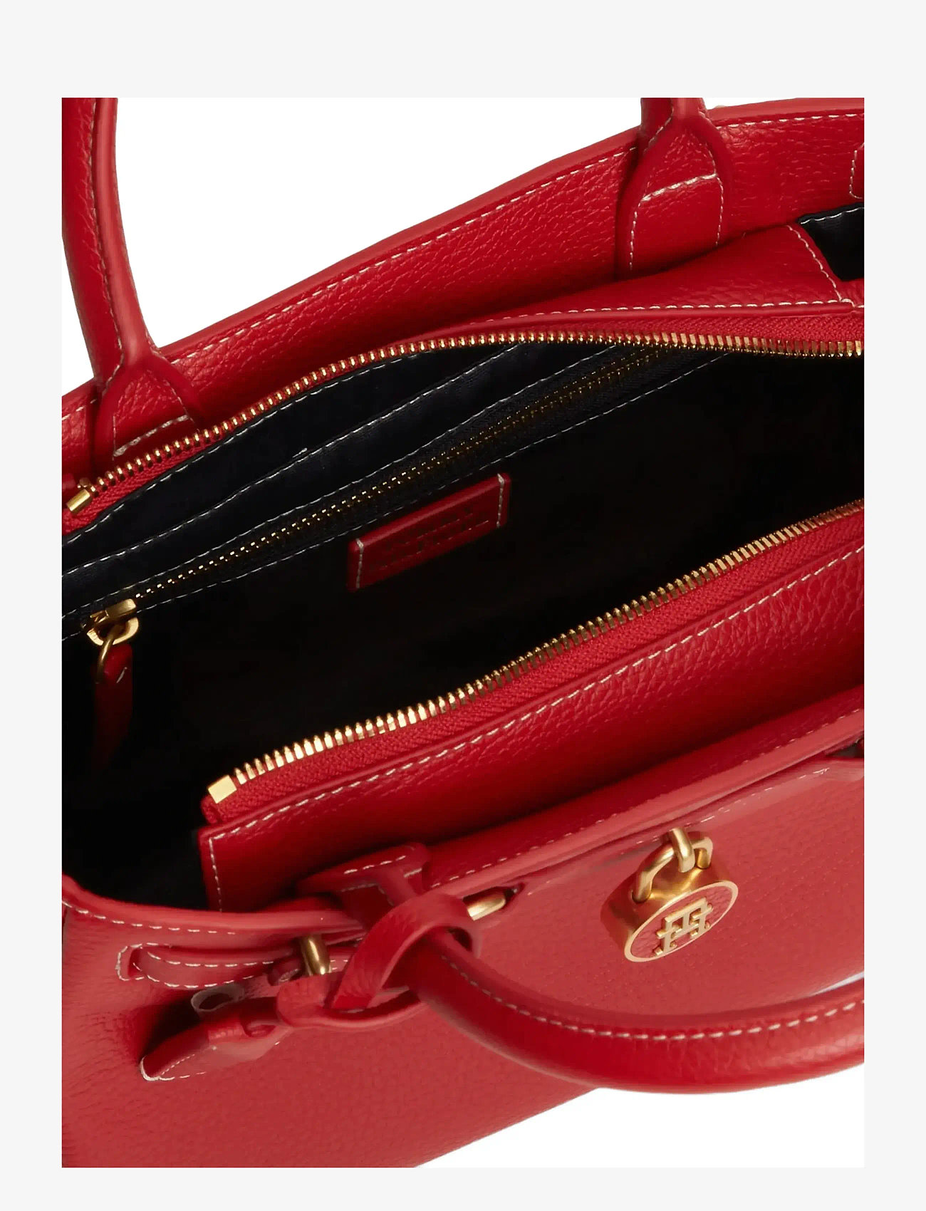 Tommy Hilfiger - AMERICAN ICON MINI TOTE LEATHER - særlige begivenheder - primary red - 3