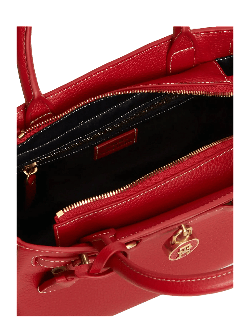 Tommy Hilfiger - AMERICAN ICON MINI TOTE LEATHER - særlige begivenheder - primary red - 3