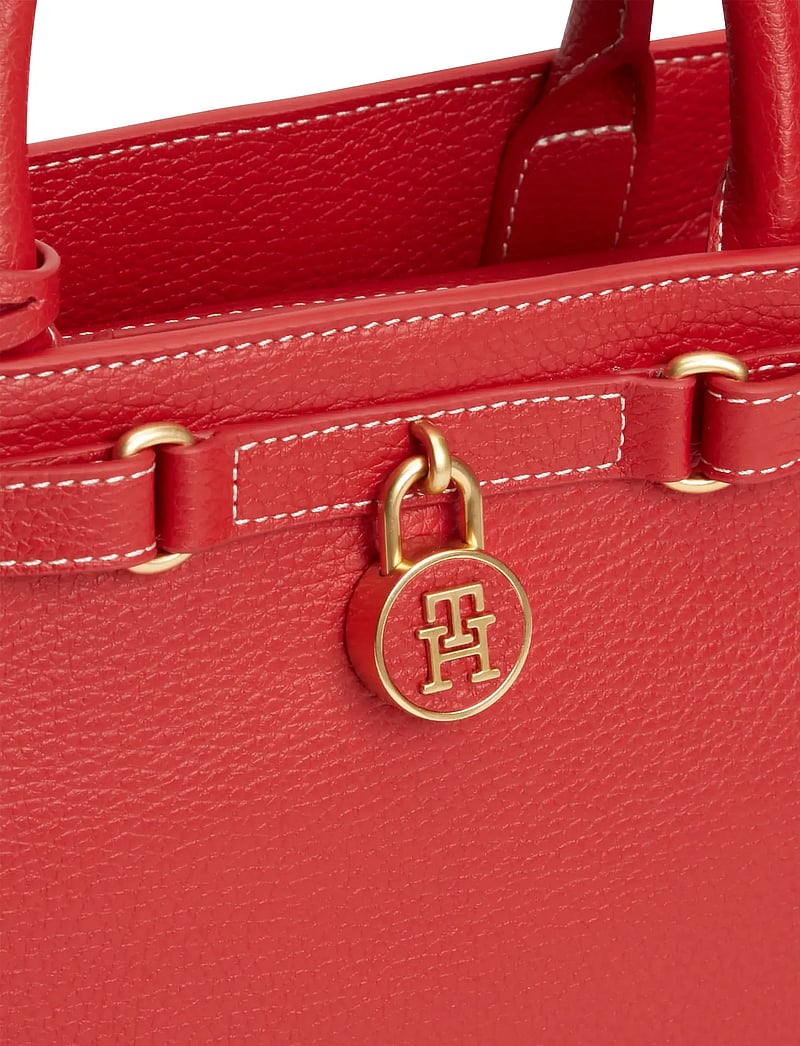 Tommy Hilfiger - AMERICAN ICON MINI TOTE LEATHER - særlige begivenheder - primary red - 4