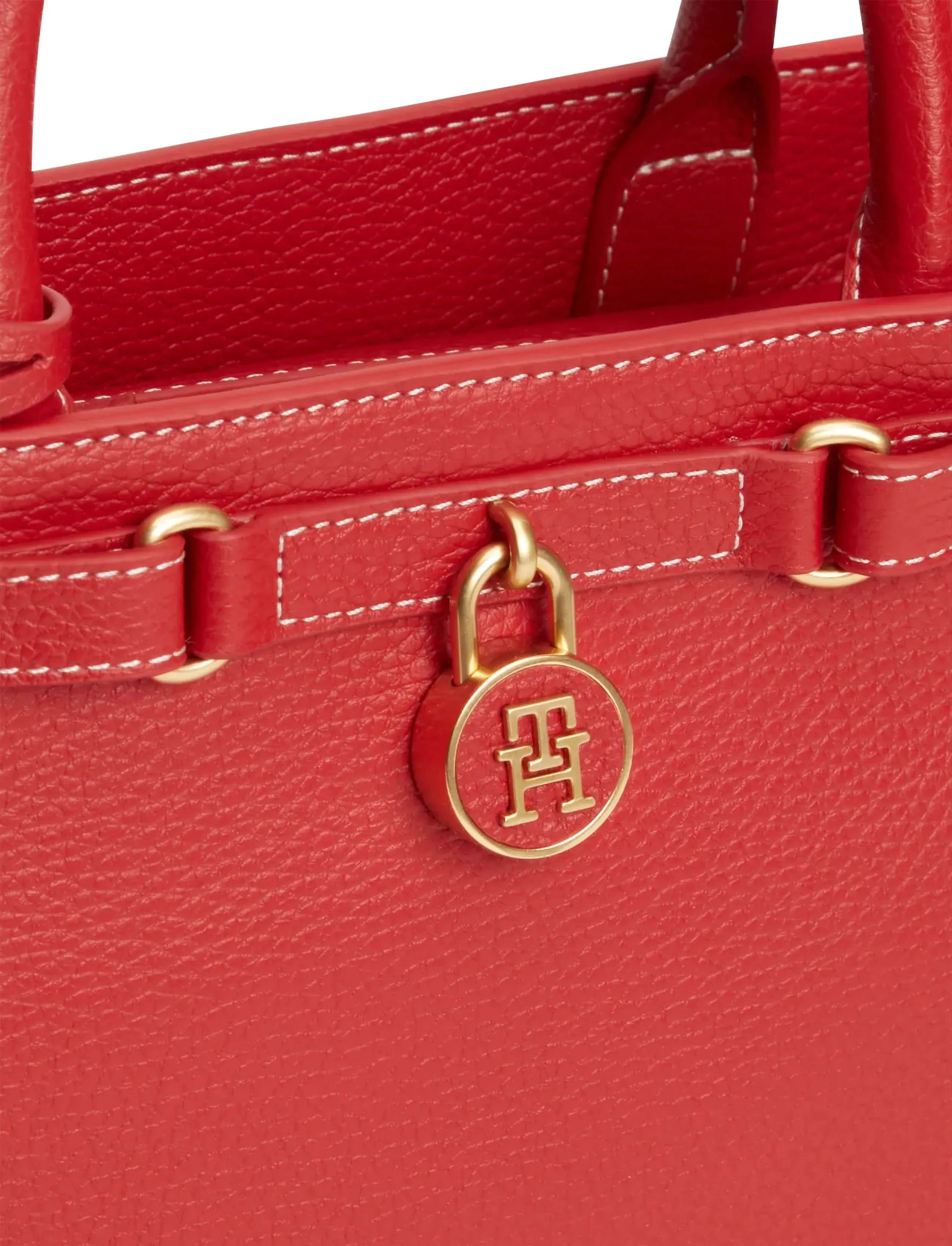 Tommy Hilfiger - AMERICAN ICON MINI TOTE LEATHER - besondere anlässe - primary red - 4